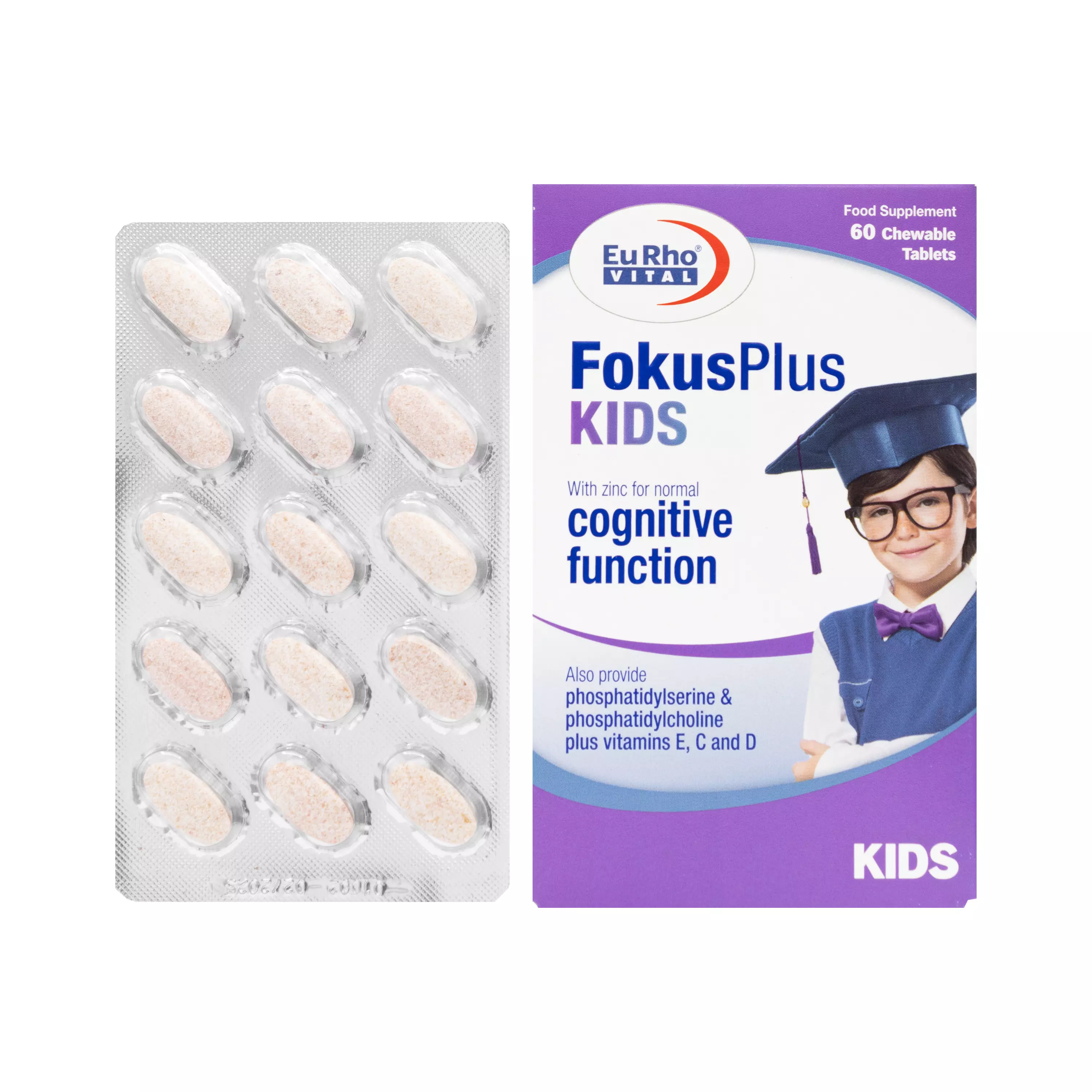 قرص جویدنی فوکوس پلاس کیدز یورو ویتال