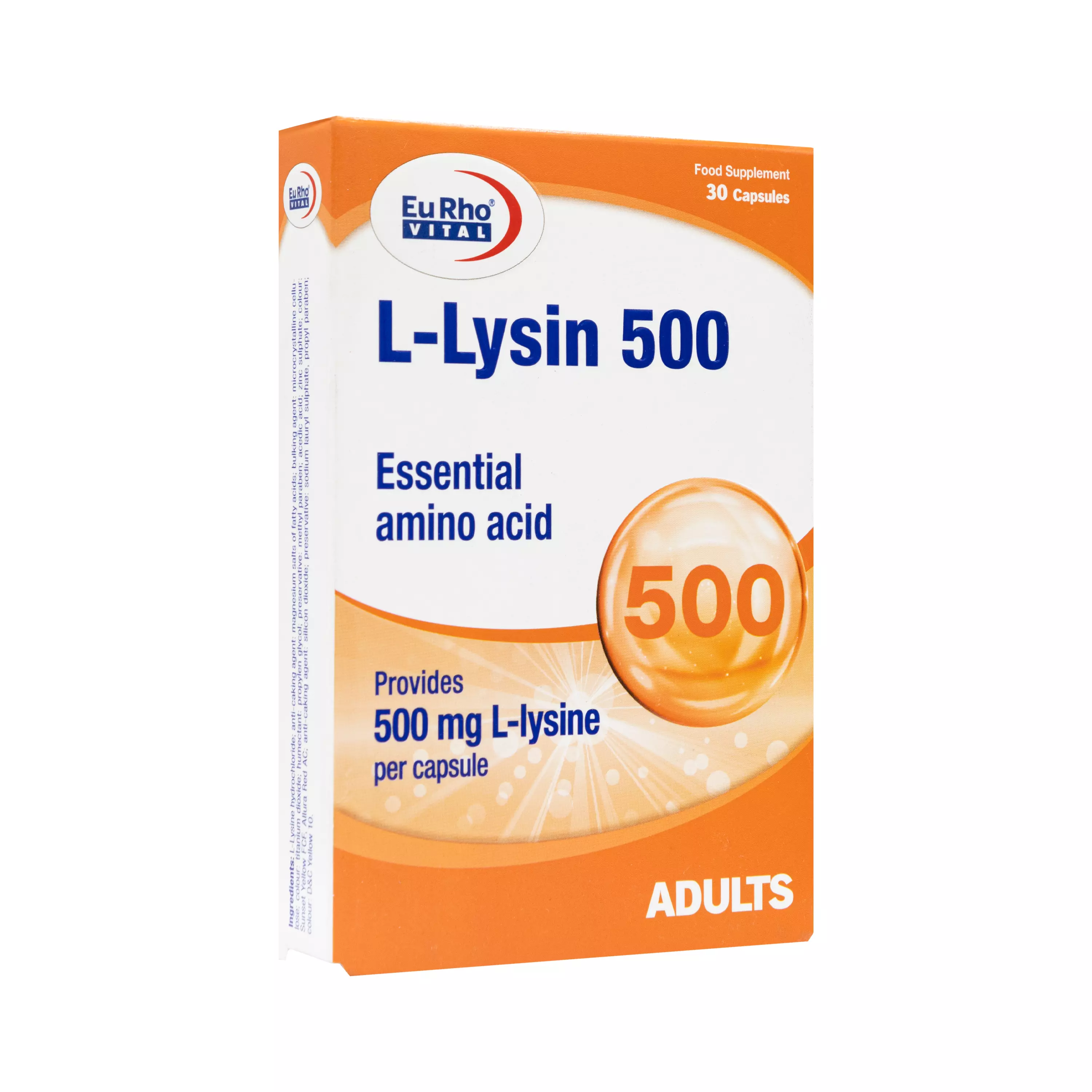 کپسول ال لیزین 500 میلی گرم یورو ویتال