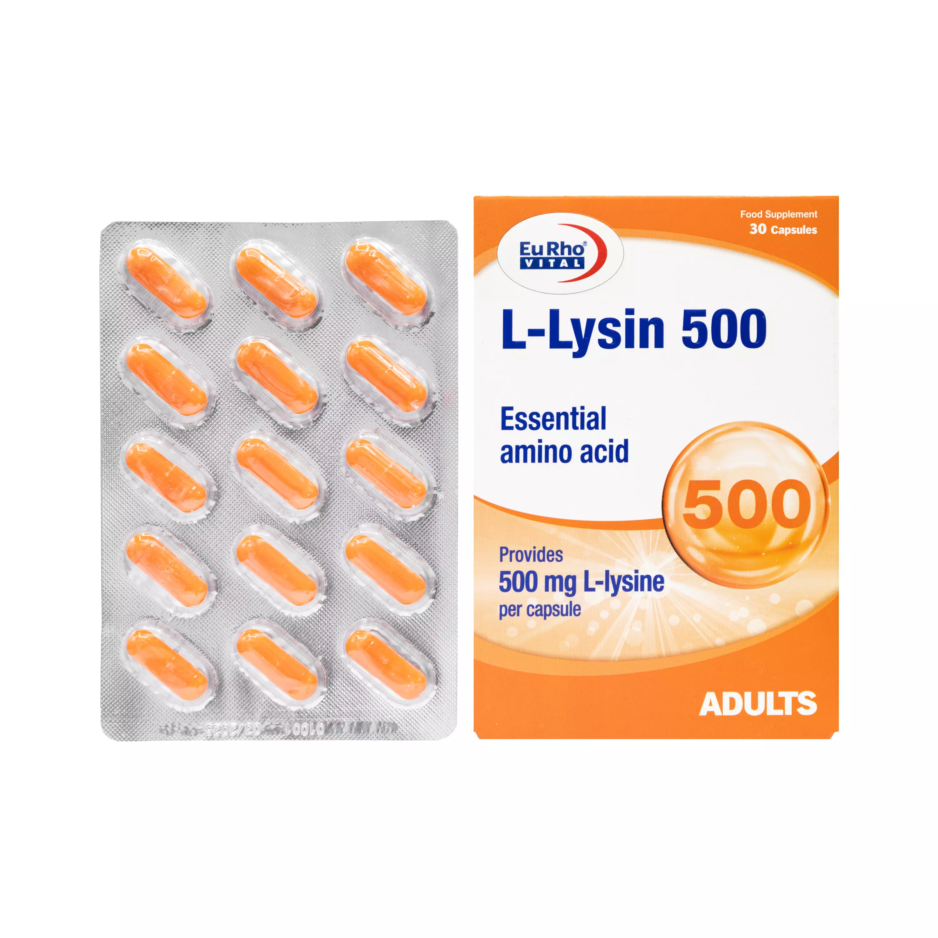 کپسول ال لیزین 500 میلی گرم یورو ویتال