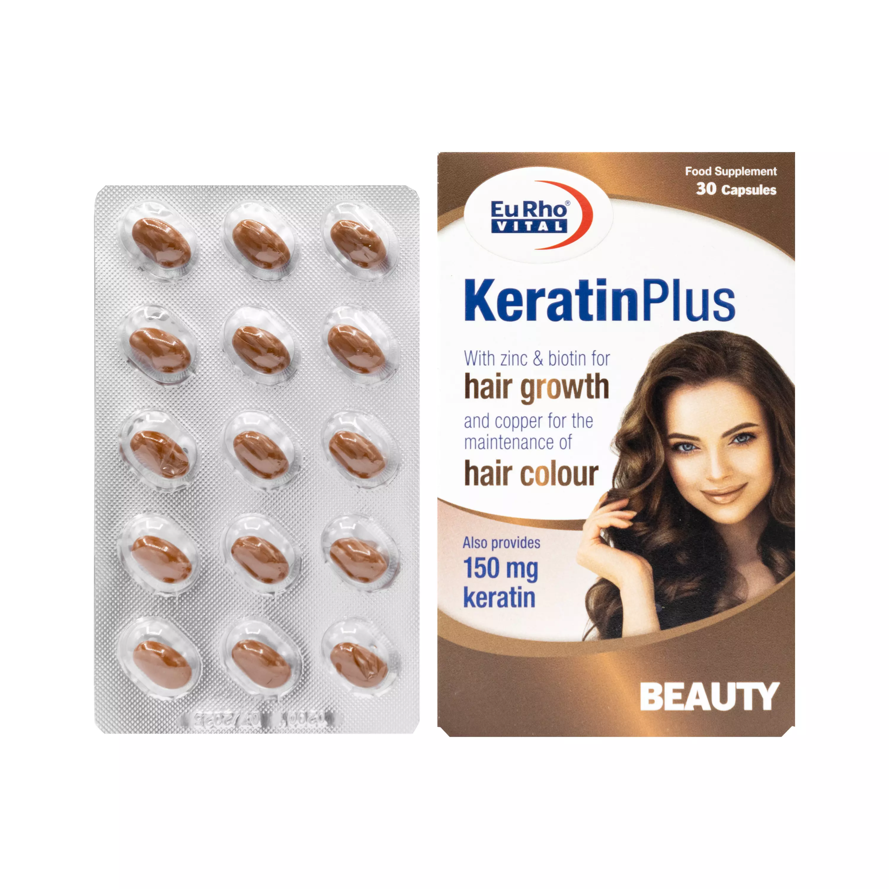 کپسول کراتین پلاس 30 عددی یورو ویتال