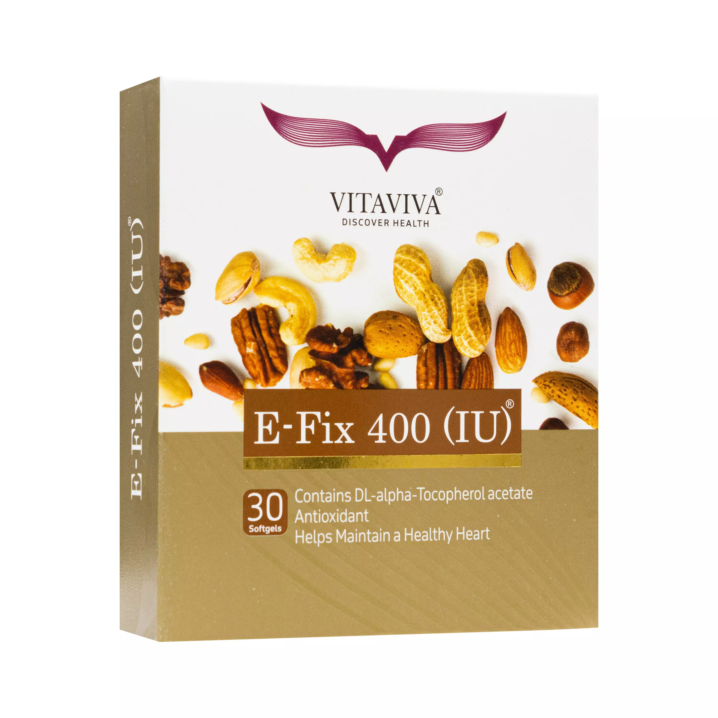 کپسول نرم ای فیکس 400 واحدی ویتاویوا گل دارو