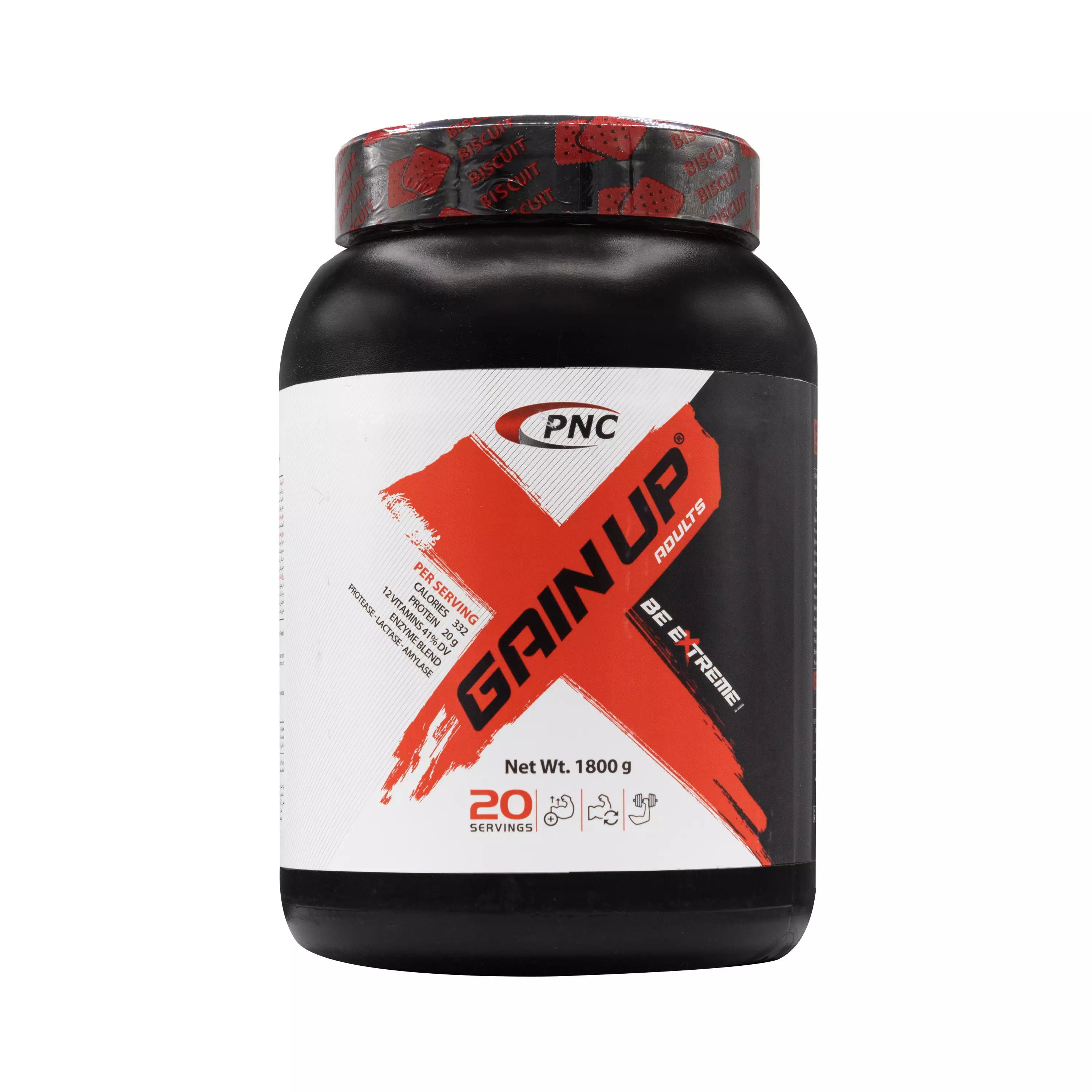 پودر گین آپ بزرگسال بیسکویتی 1800 گرمی پی ان سی کارن