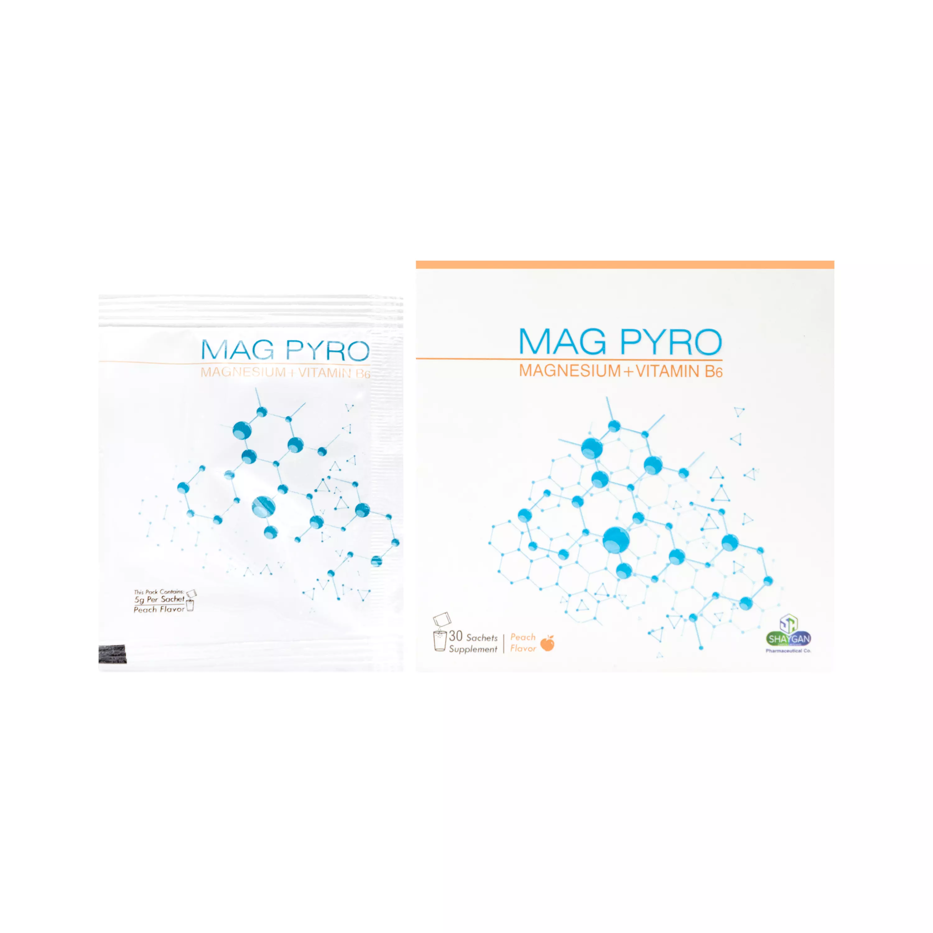 ساشه مگ پیرو منیزیم و ویتامین ب6 شایگان