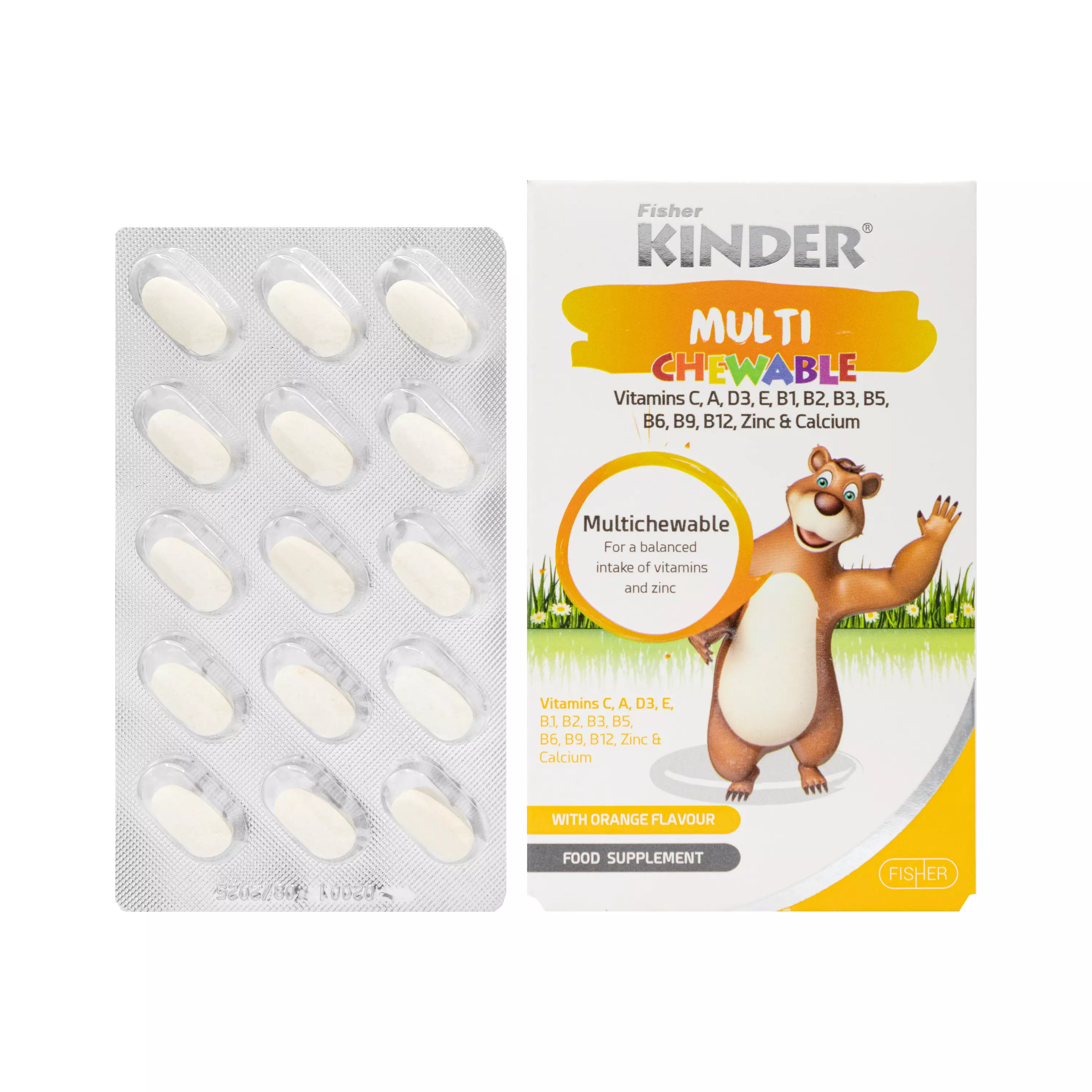 قرص جویدنی مولتی ویتامین فیشر کیندر