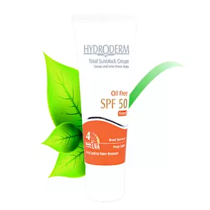 کرم ضد آفتاب SPF50 فاقد چربی رنگی هیدرودرم