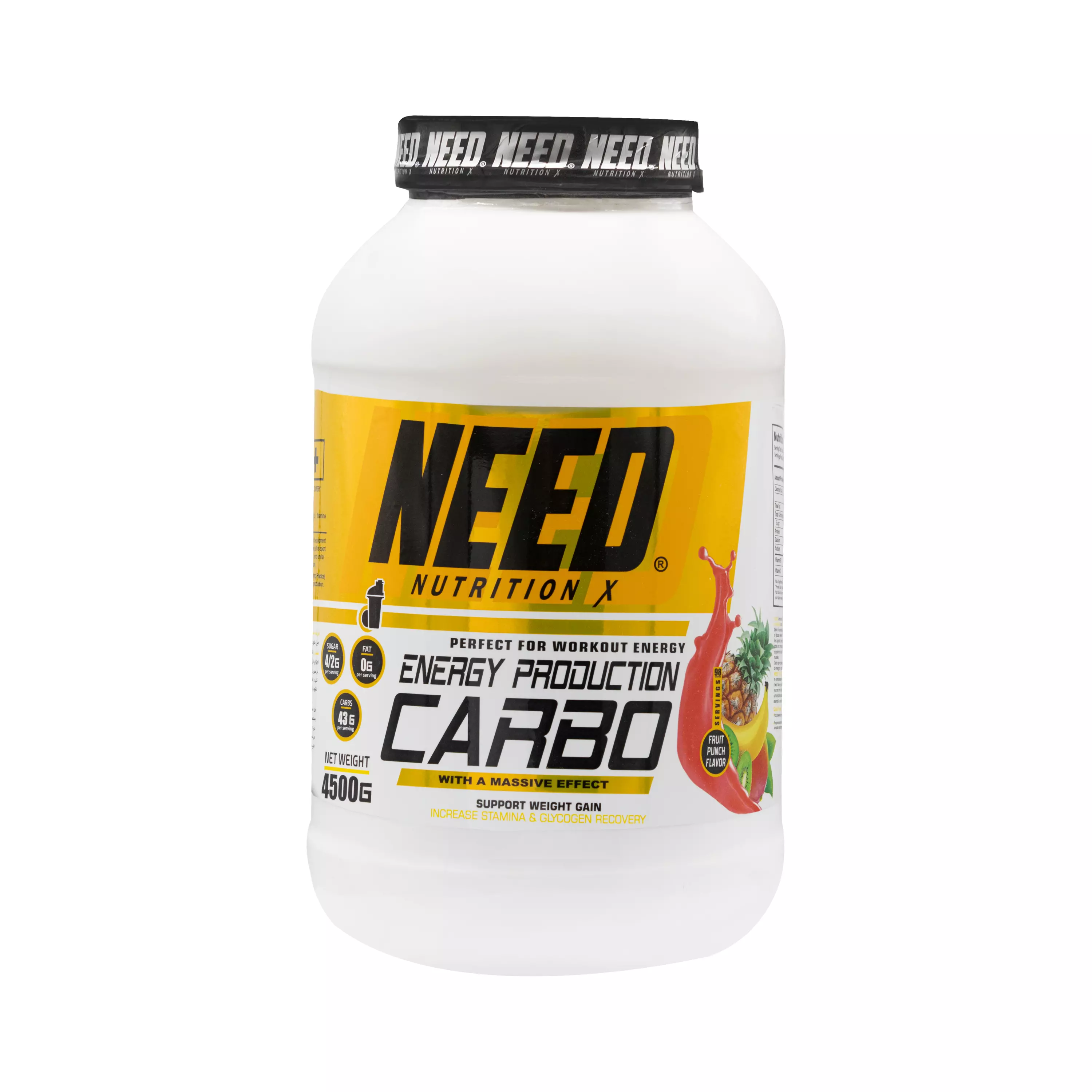 پودر کربو پانچ میوه 4500 گرمی نید نوتریشن