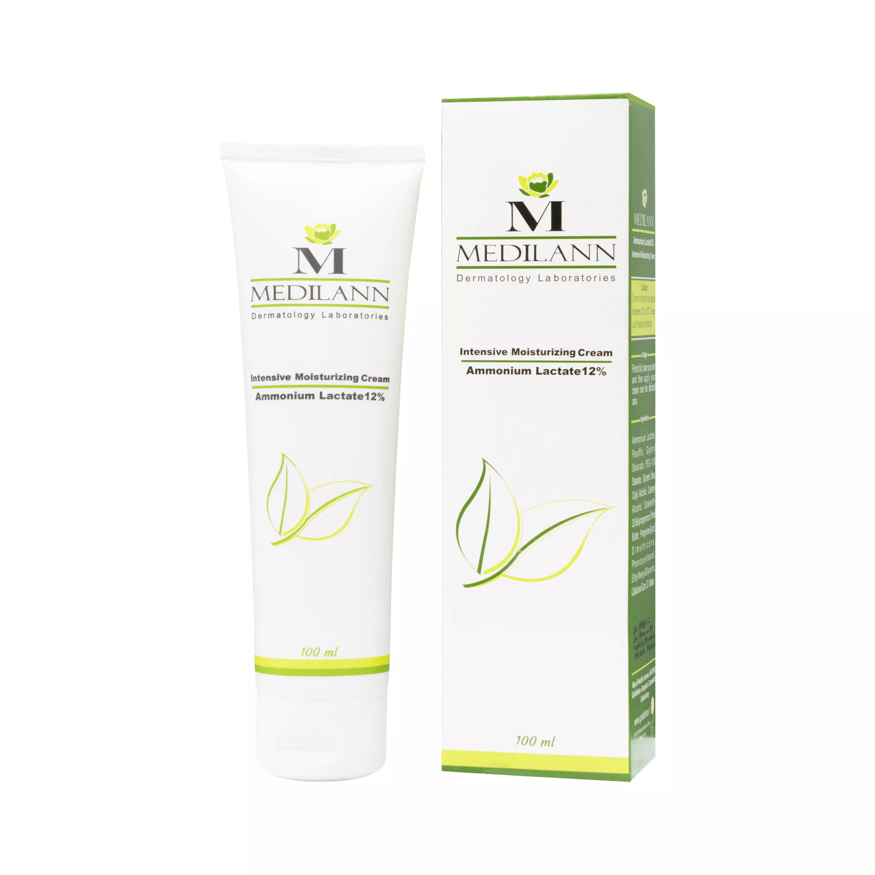 کرم مرطوب کننده قوی آمونیوم لاکتات 12 درصد 100 میلی لیتر مدیلن