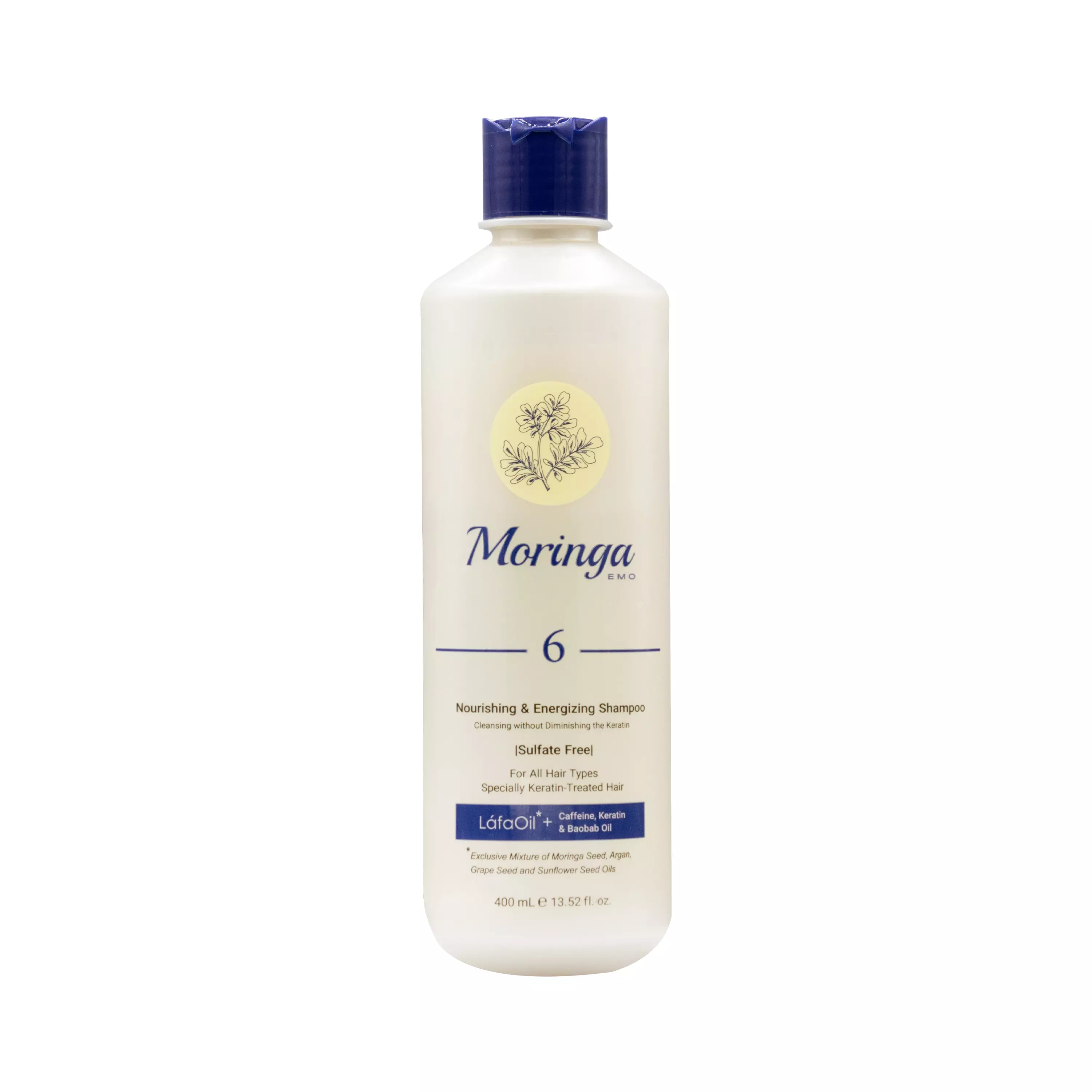 شامپو مغذی شماره 6 حجم 400 میلی لیتر مورینگا امو