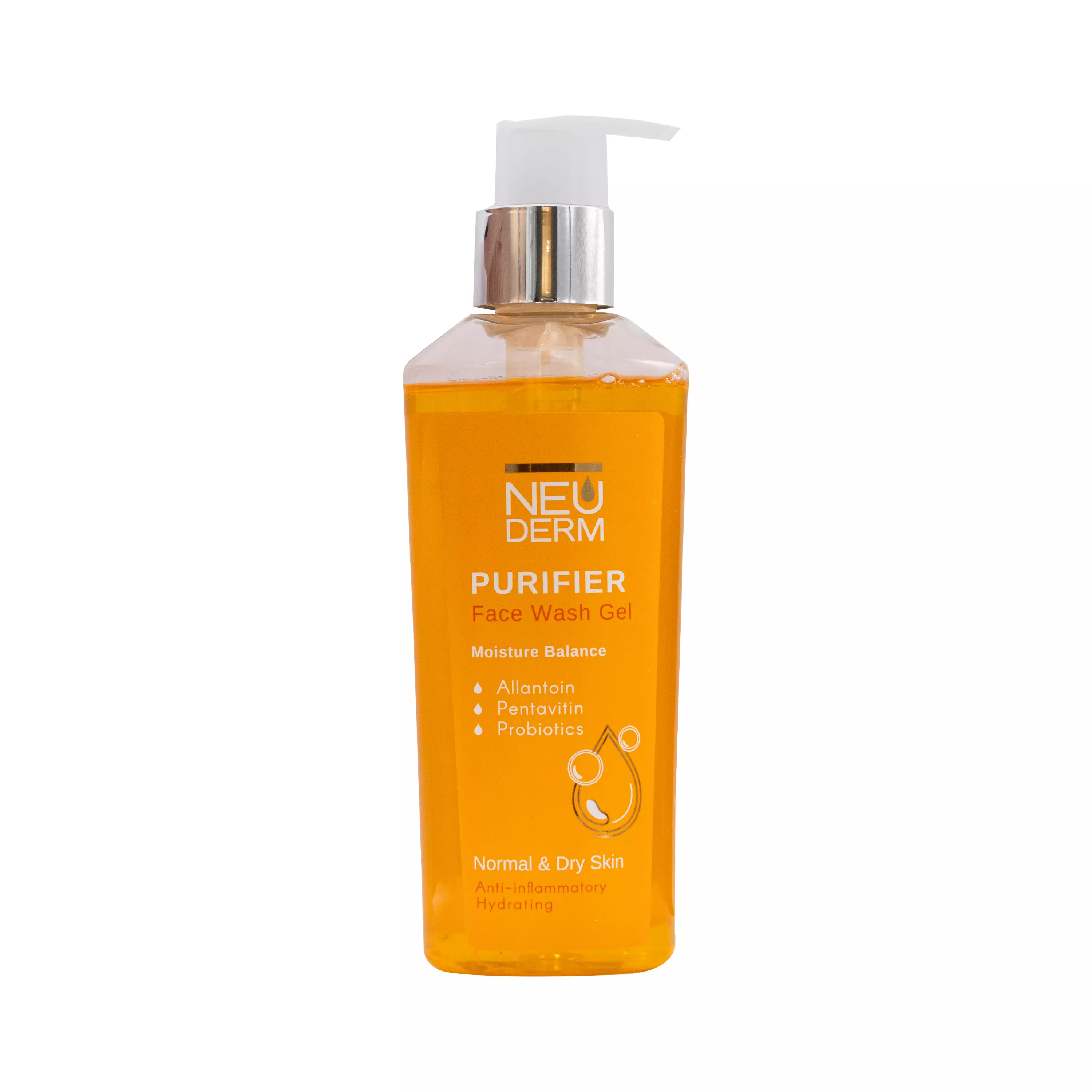 ژل شستشوی صورت پوست خشک و معمولی نئودرم