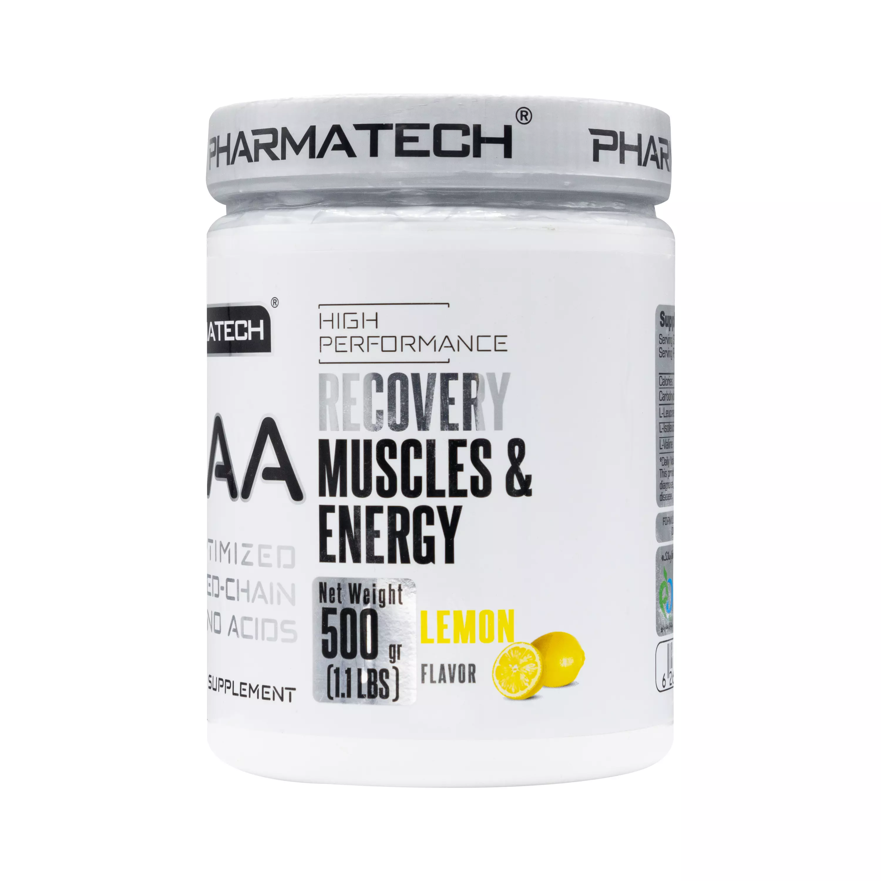 پودر بی سی ای ای با طعم لیمو 500 گرمی فارماتک