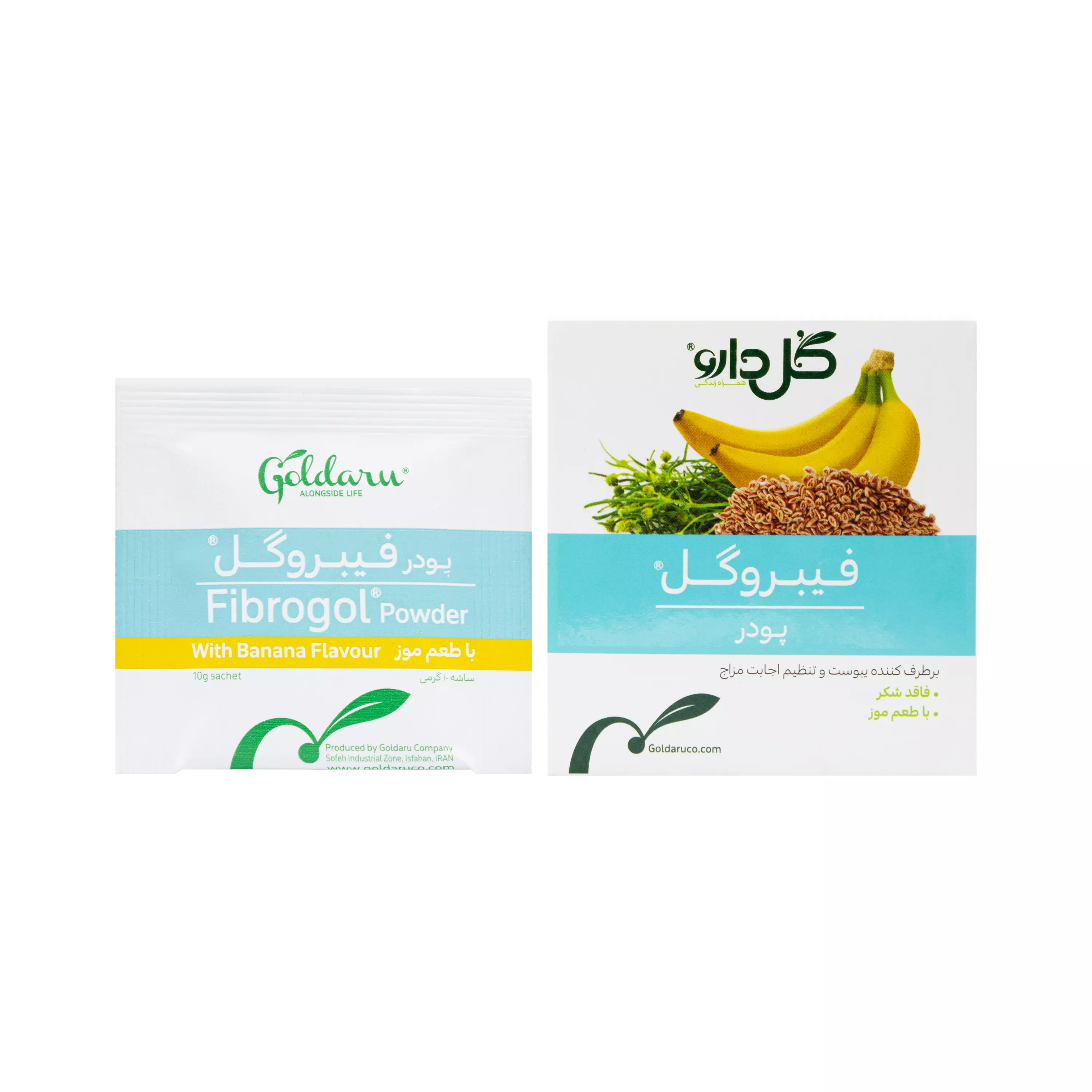 ساشه فیبروگل با طعم موز گل دارو