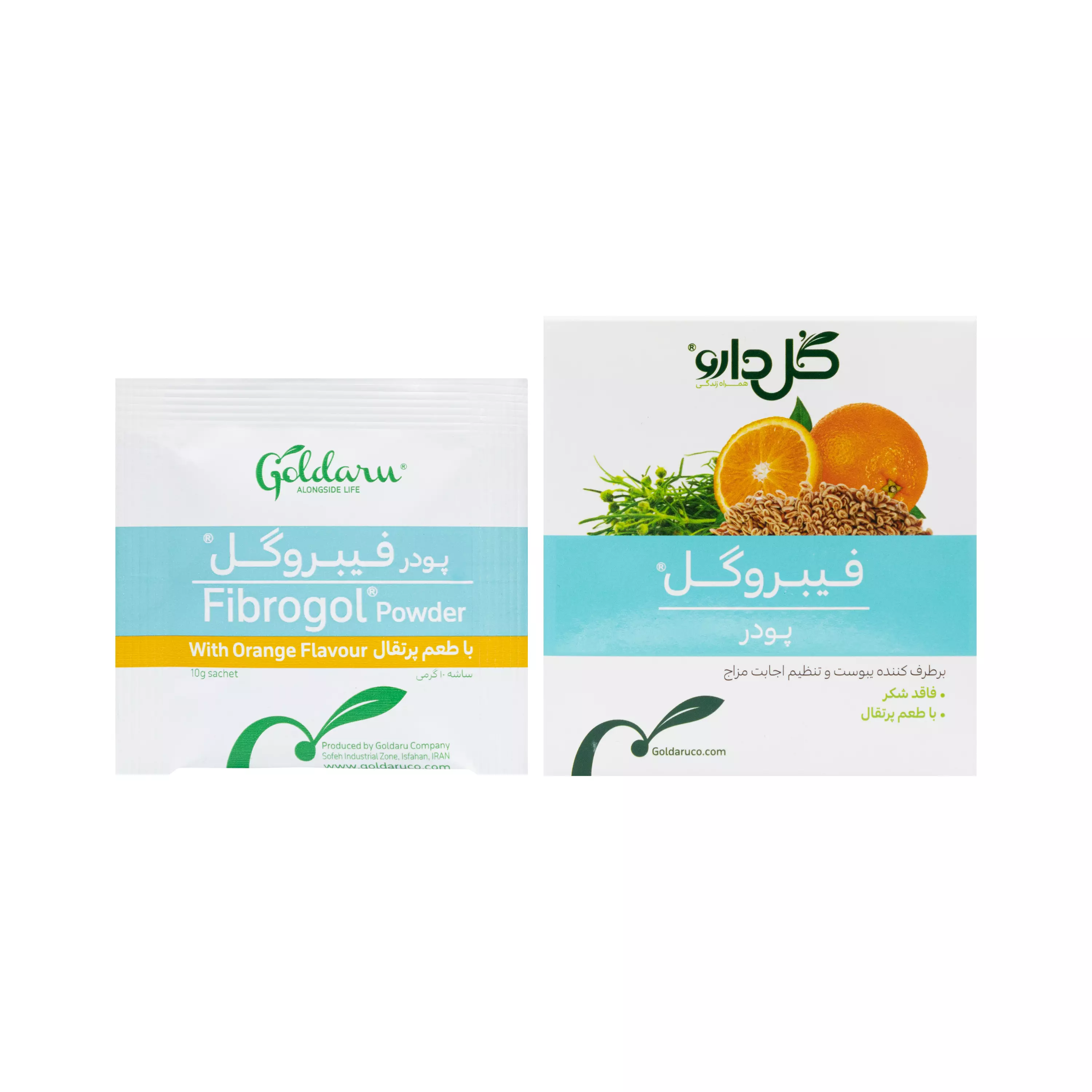 ساشه فیبروگل با طعم پرتقال گل دارو