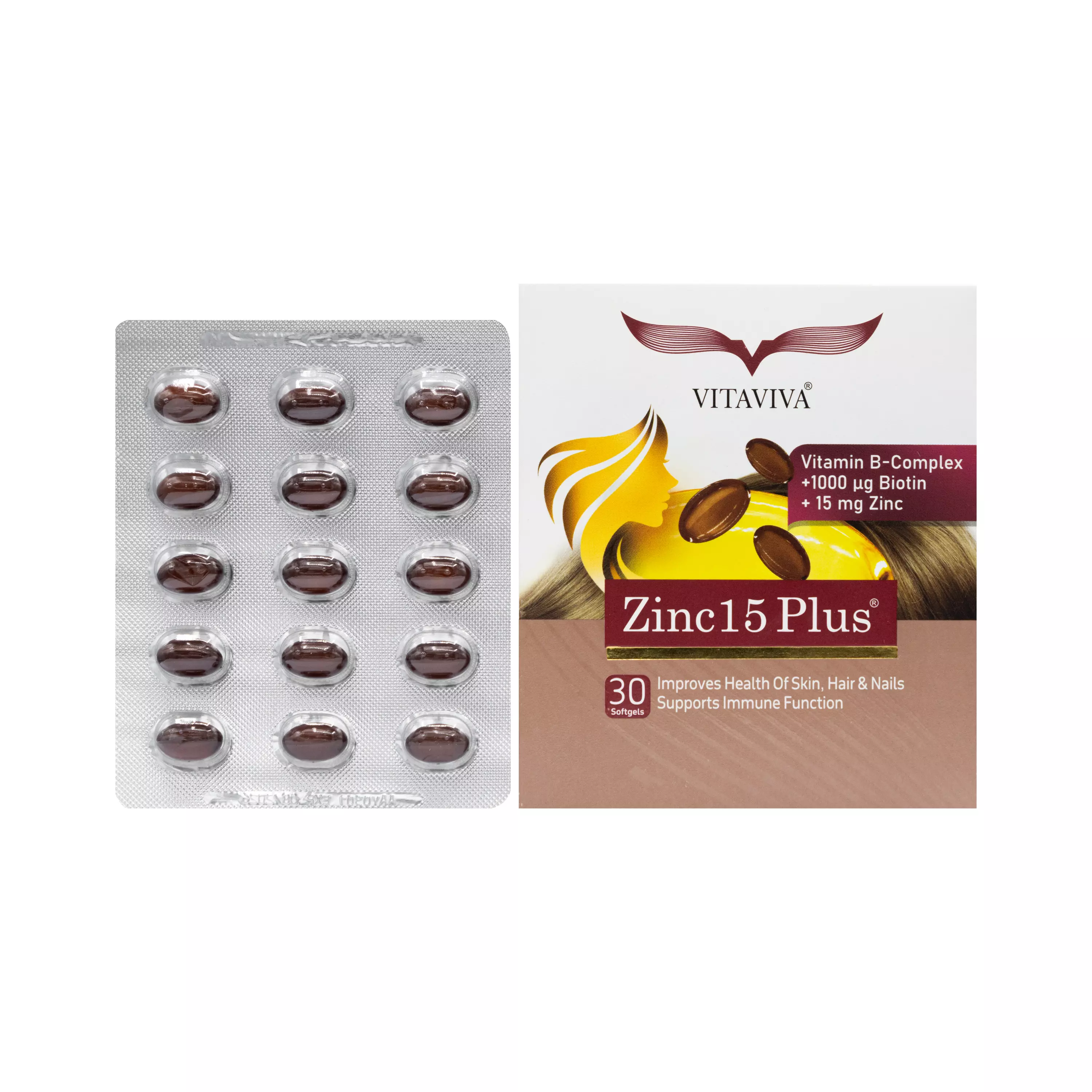 سافت ژل زینک پلاس 15 ویتاویوا گل دارو