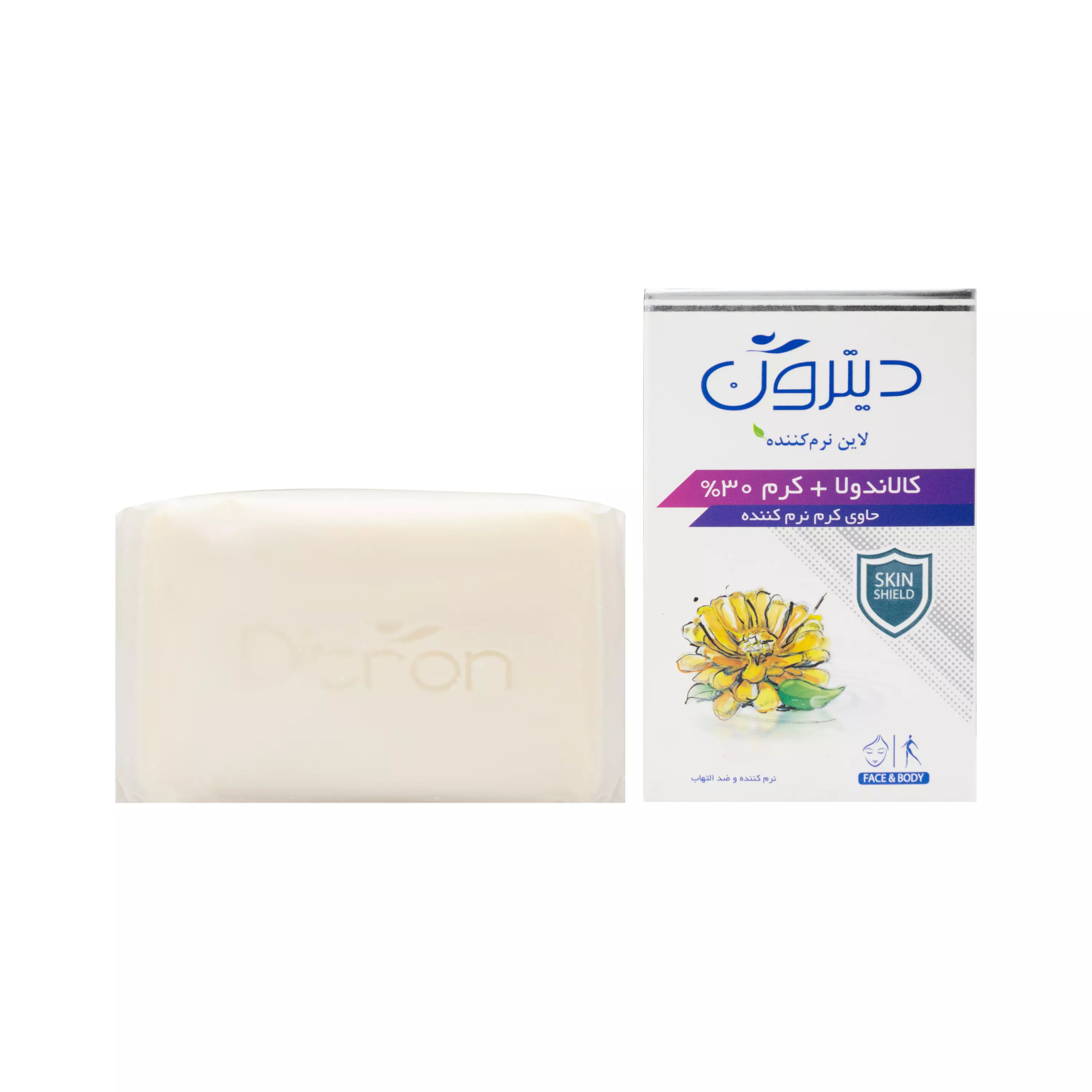 صابون کرم دار 30 درصد حاوی کالاندولا 110 گرمی دیترون