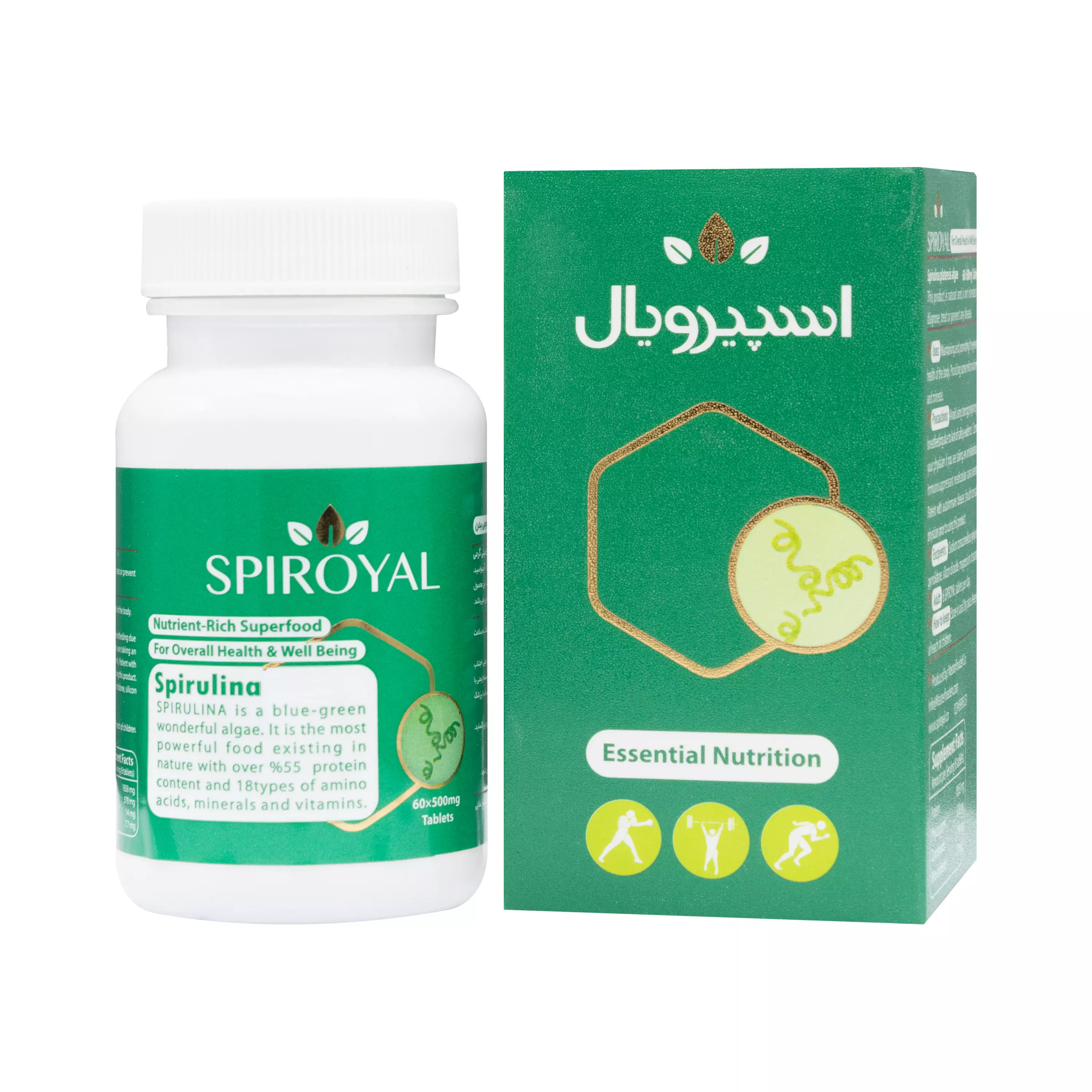 قرص جلبک اسپیرویال 60 عددی ماستر فوده