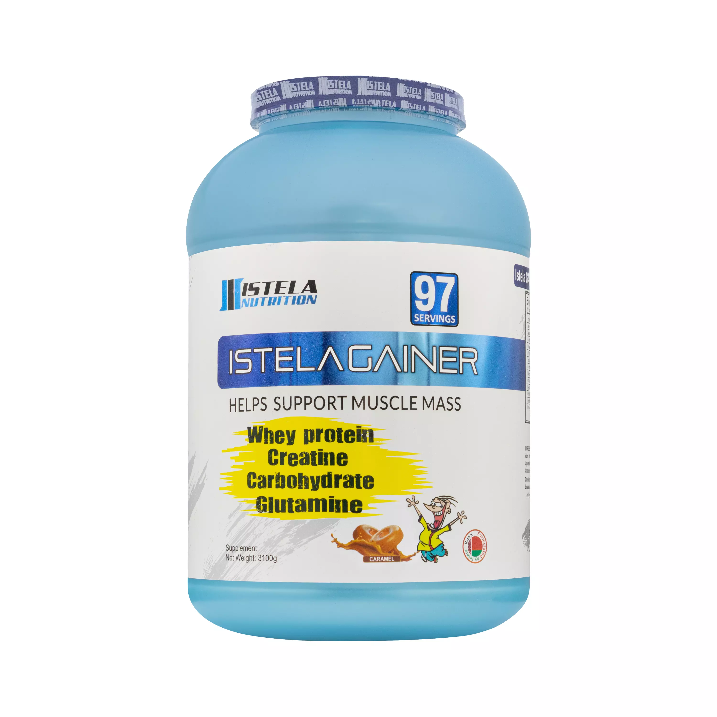 پودر گینر کاراملی 3100 گرمی استلا نوتریشن