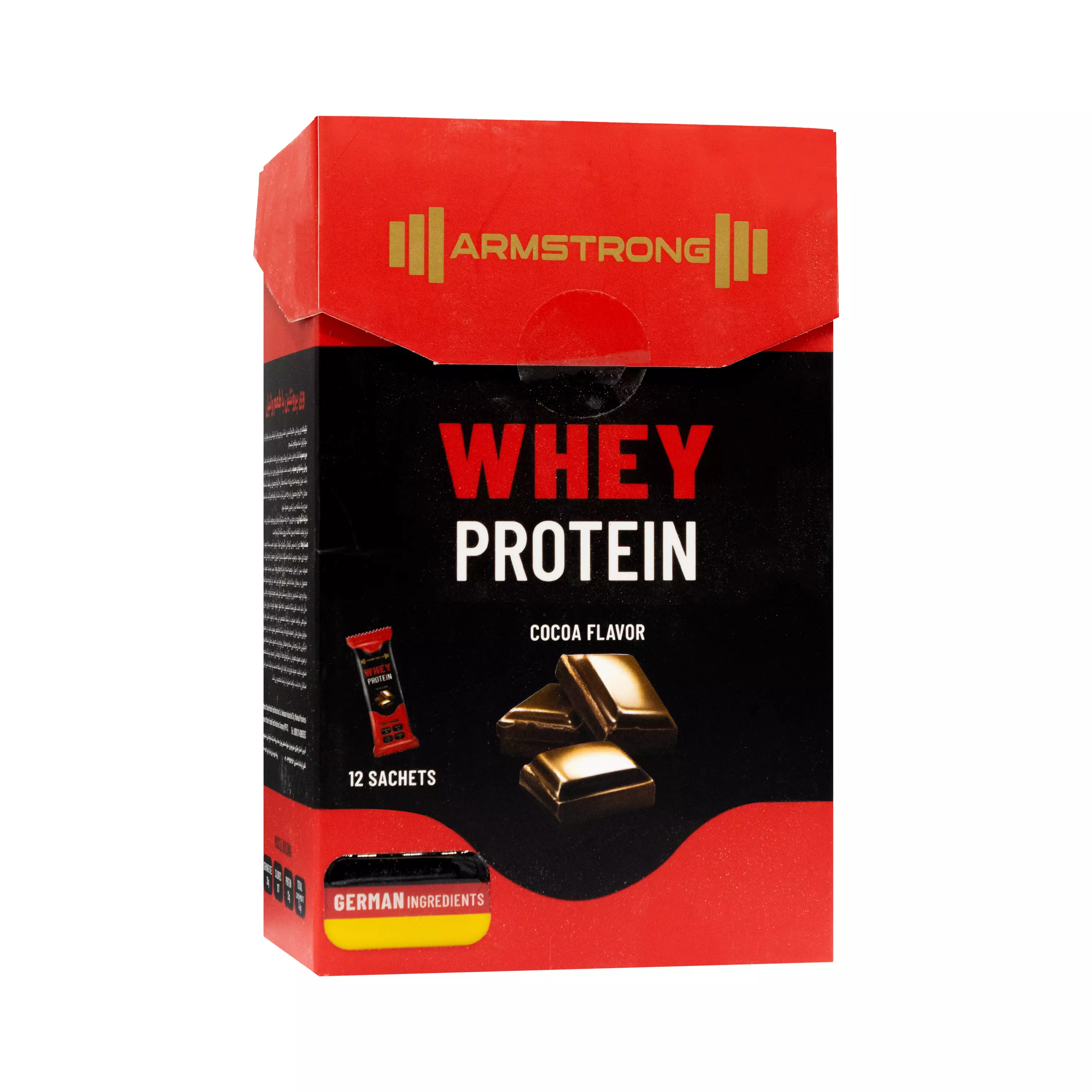 ساشه پروتئین وی شکلاتی 12 عددی آرمسترانگ