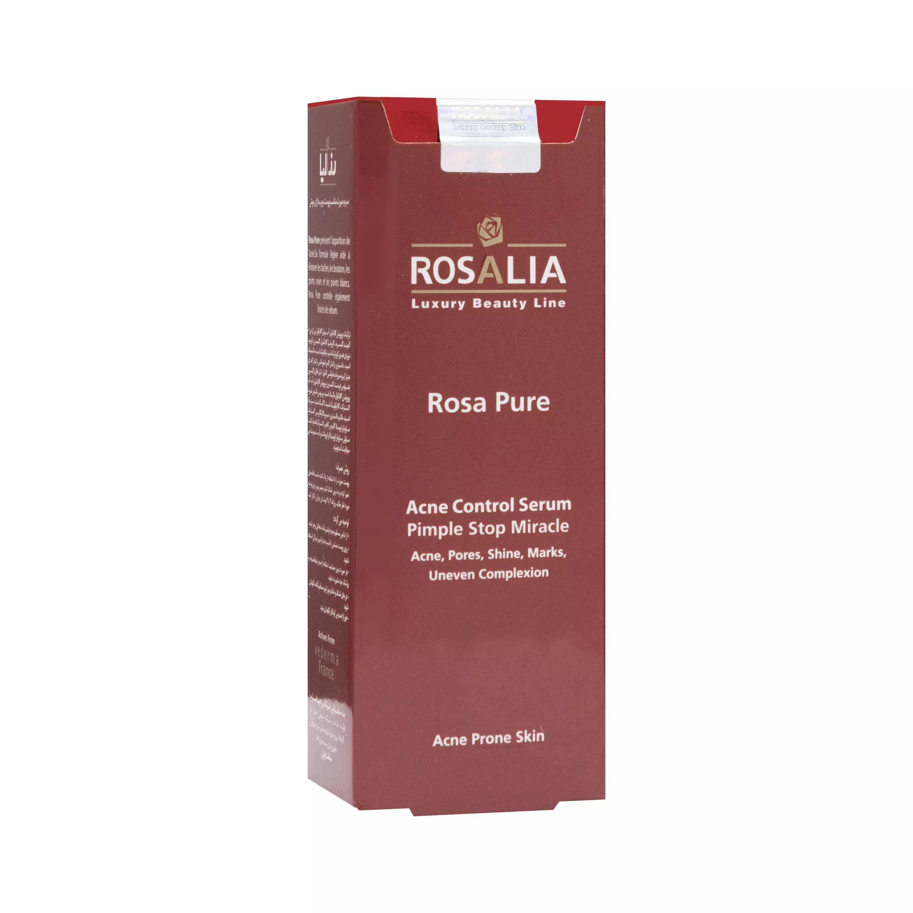 سرم صورت پوست چرب دارای جوش رزالیا