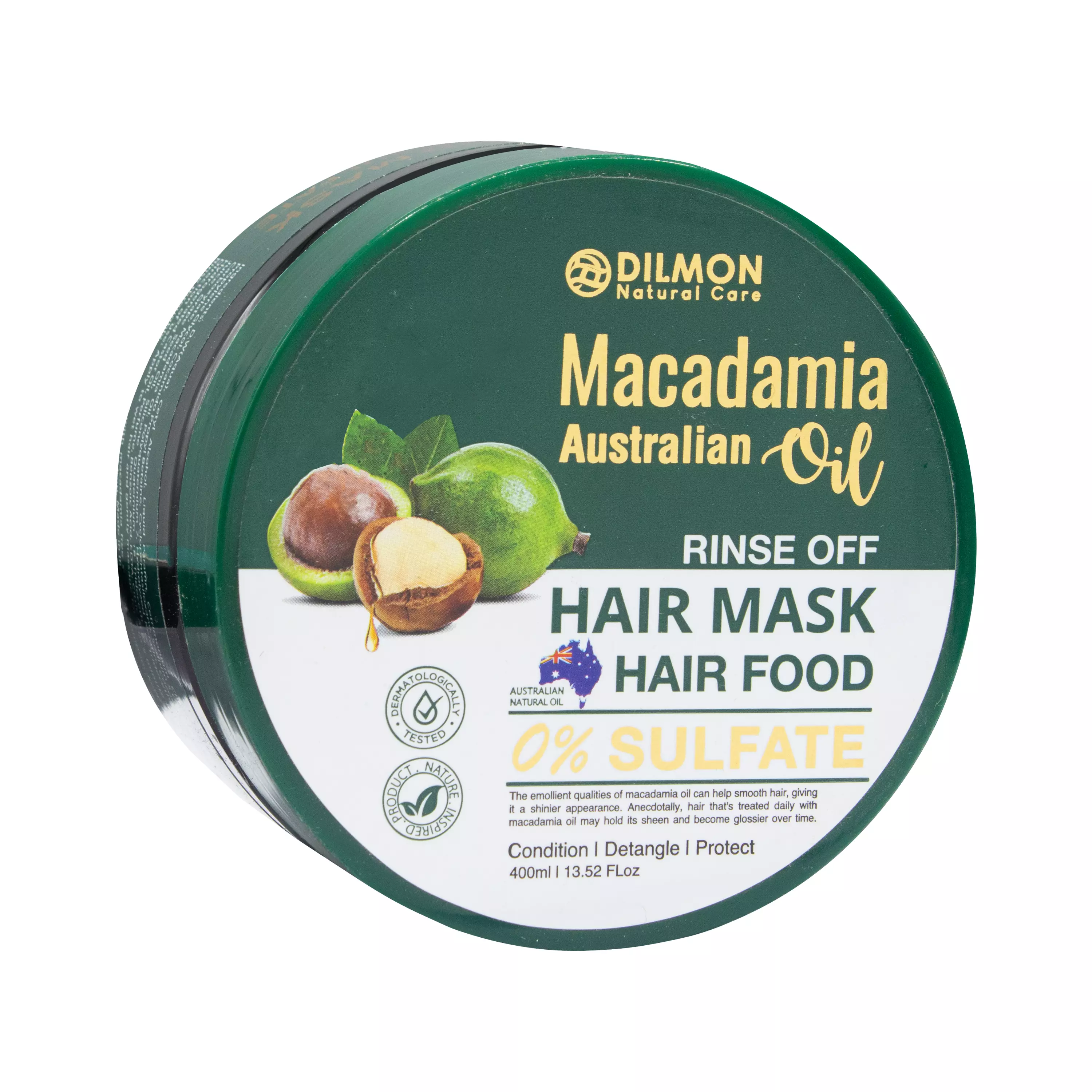 ماسک مو با آبکشی روغن ماکادمیا دیلمون