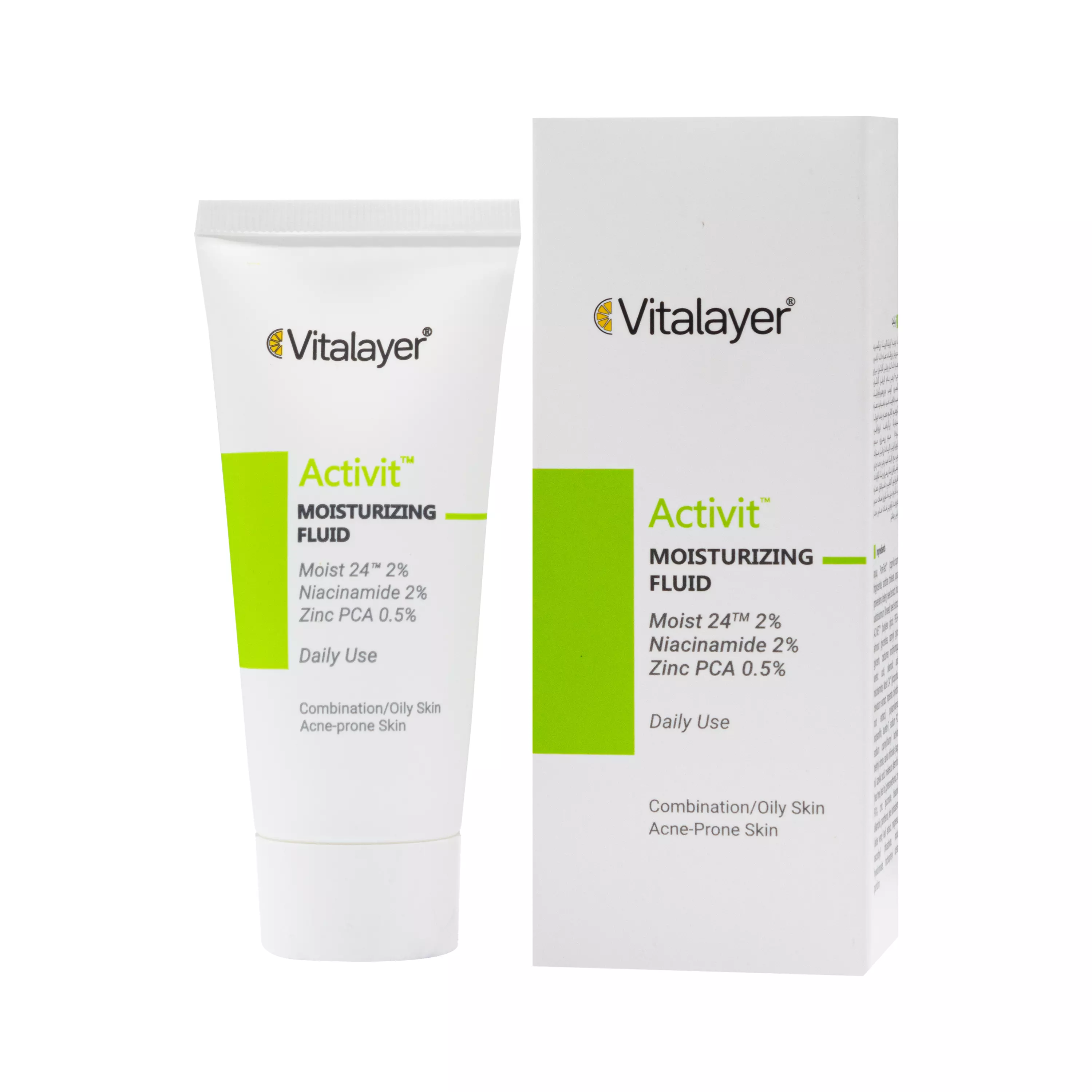 فلوئید مرطوب کننده پوست چرب اکتی ویت ویتالیر