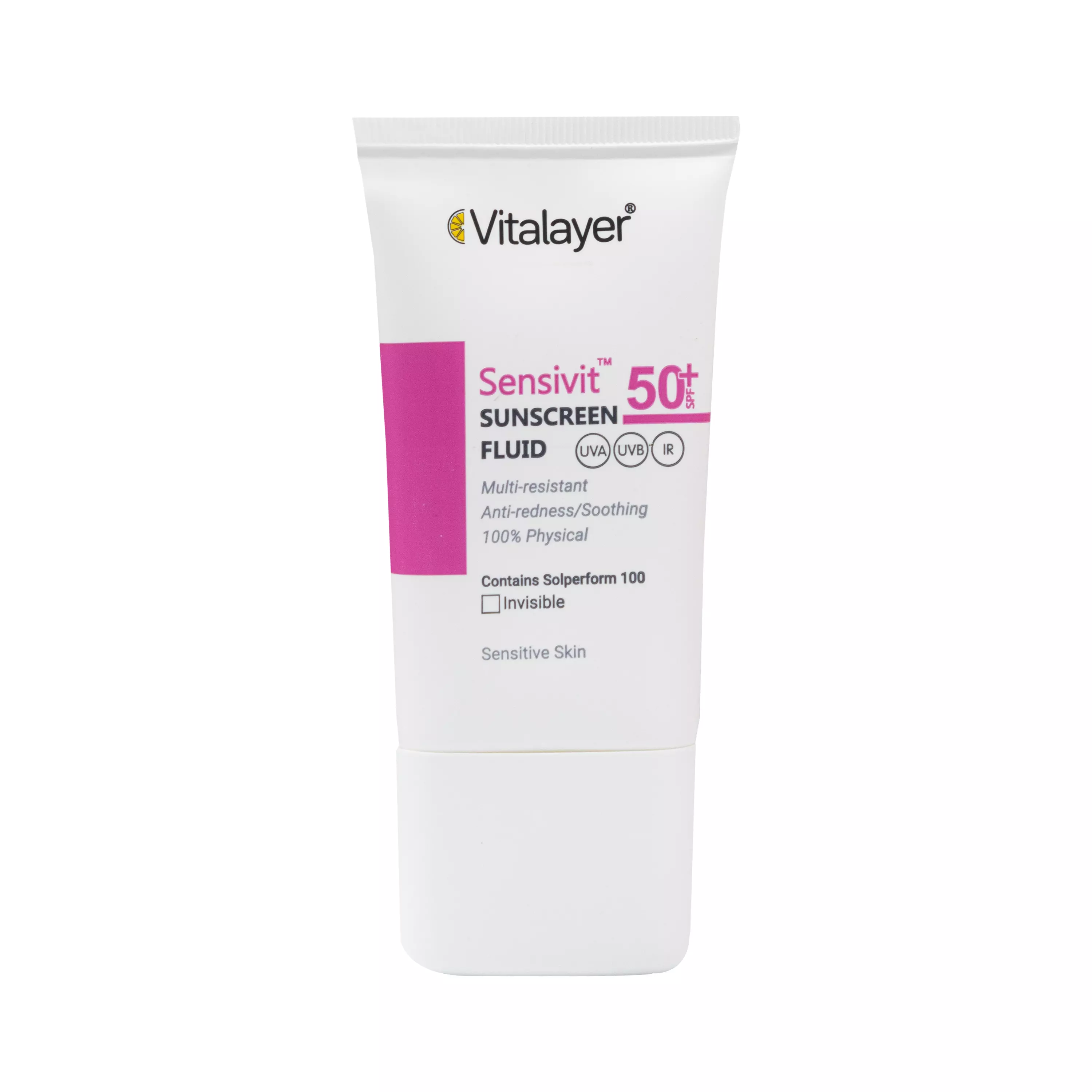 فلوئید ضد آفتاب +SPF50 بی رنگ سنسی ویت ویتالیر