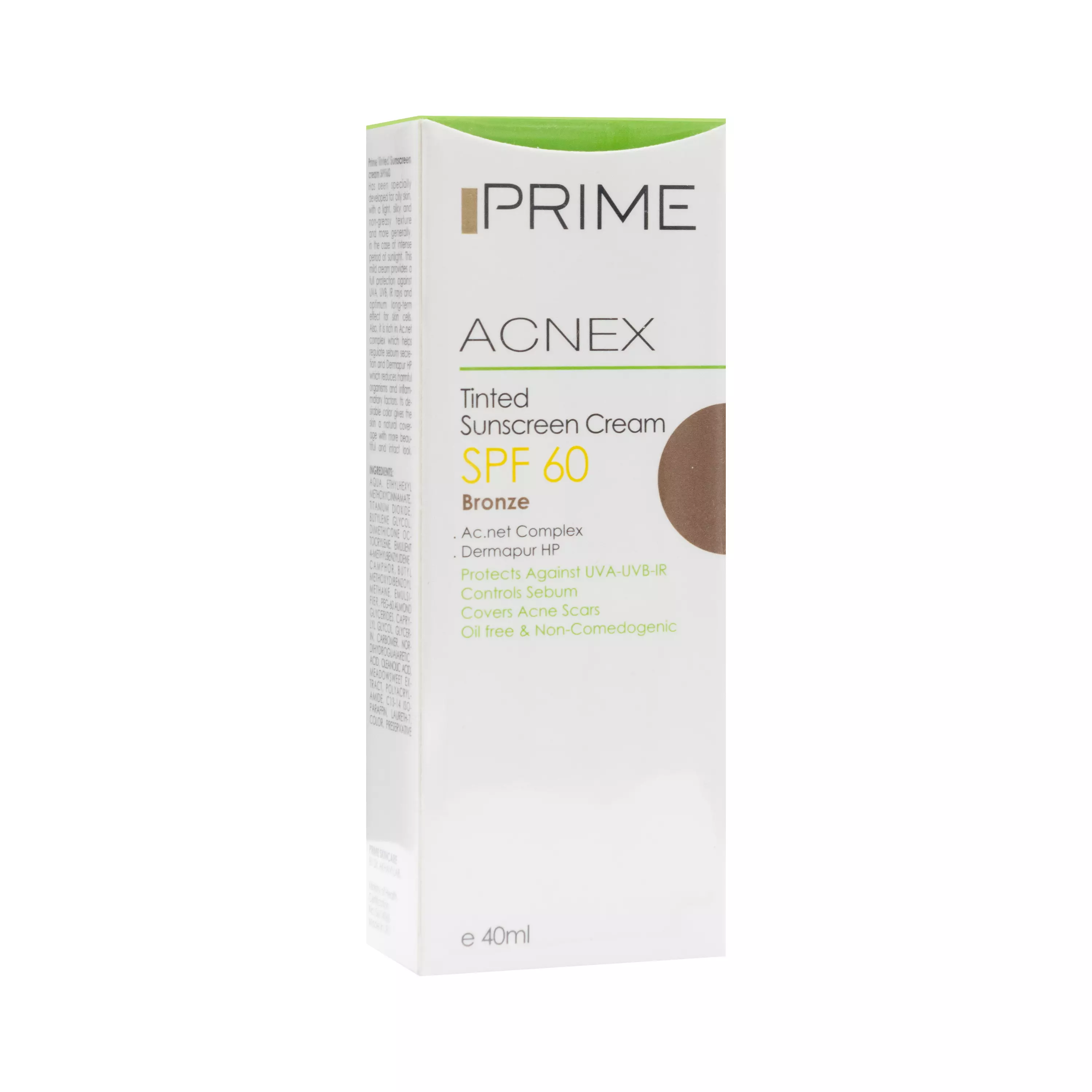کرم ضد آفتاب رنگی SPF60 برنزه پرایم