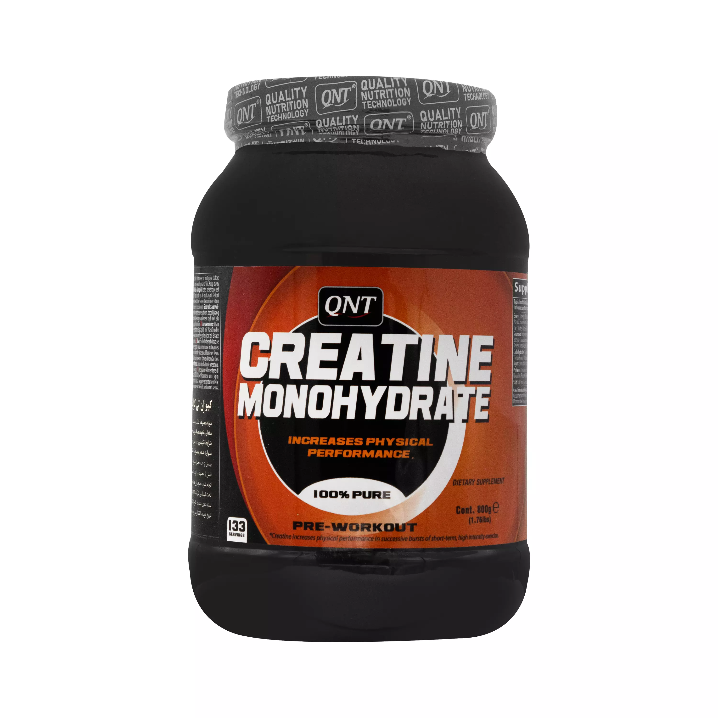 پودر کراتین مونوهیدرات صد درصد 800 گرمی کیو ان تی