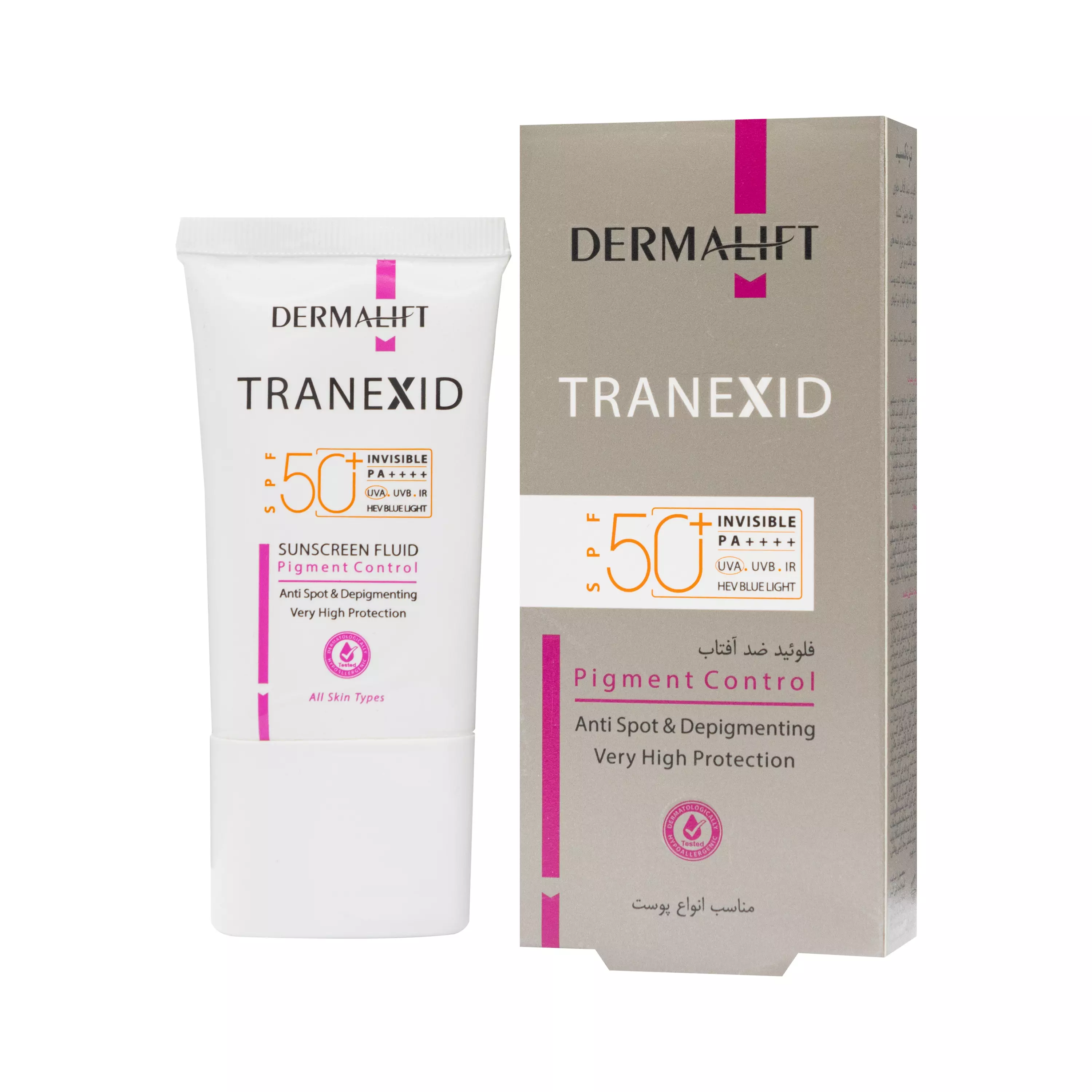 فلوئید ضد آفتاب ترنکسید +SPF50 درمالیفت