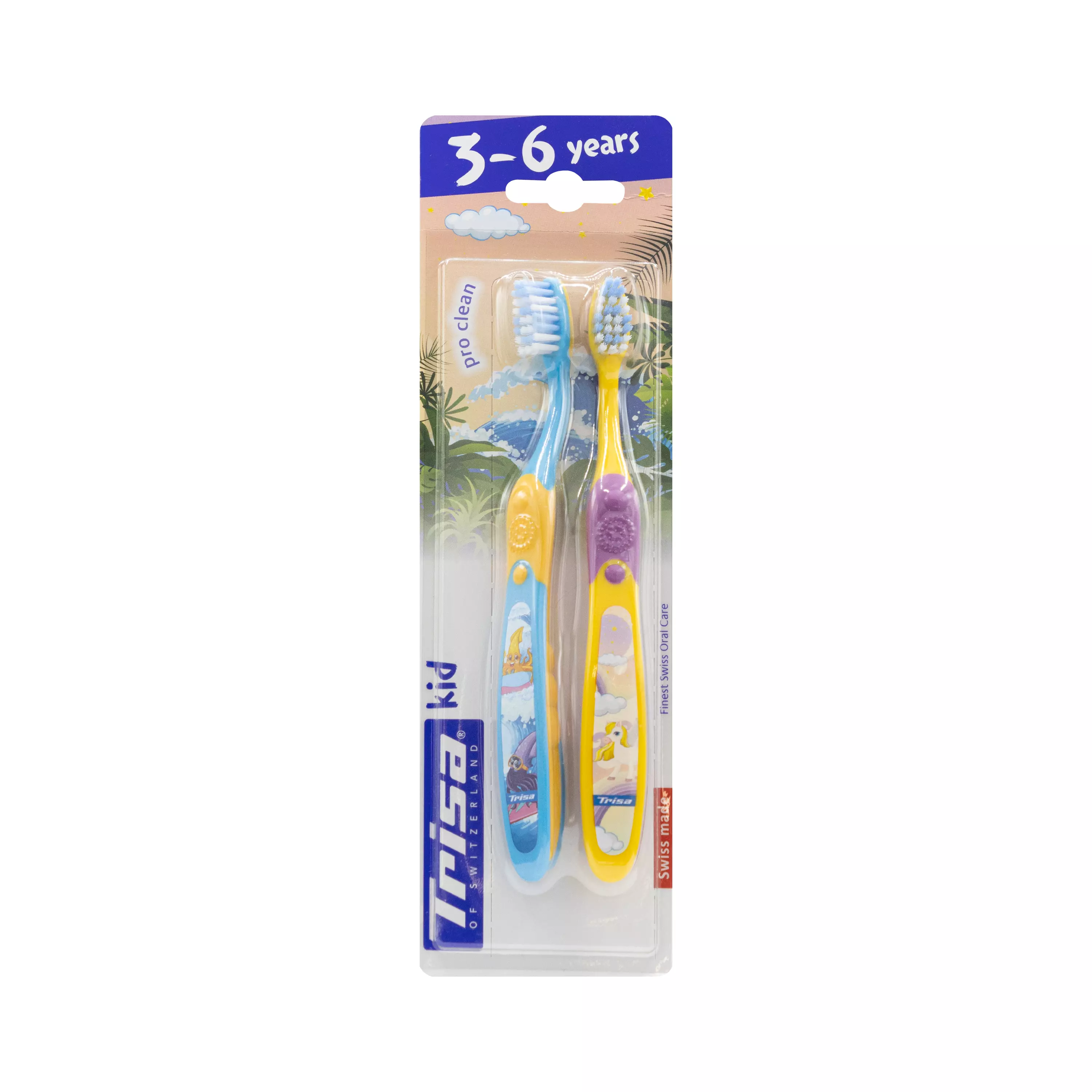مسواک کودک دوتایی تریزا