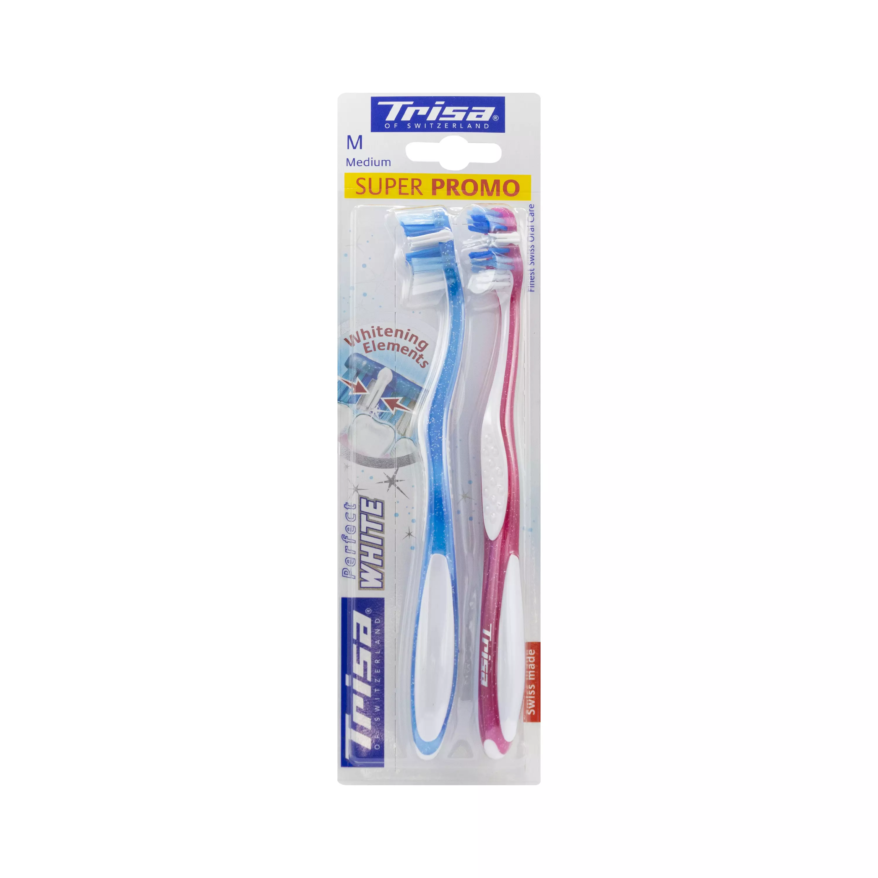 مسواک پرفکت وایت متوسط دوتایی تریزا