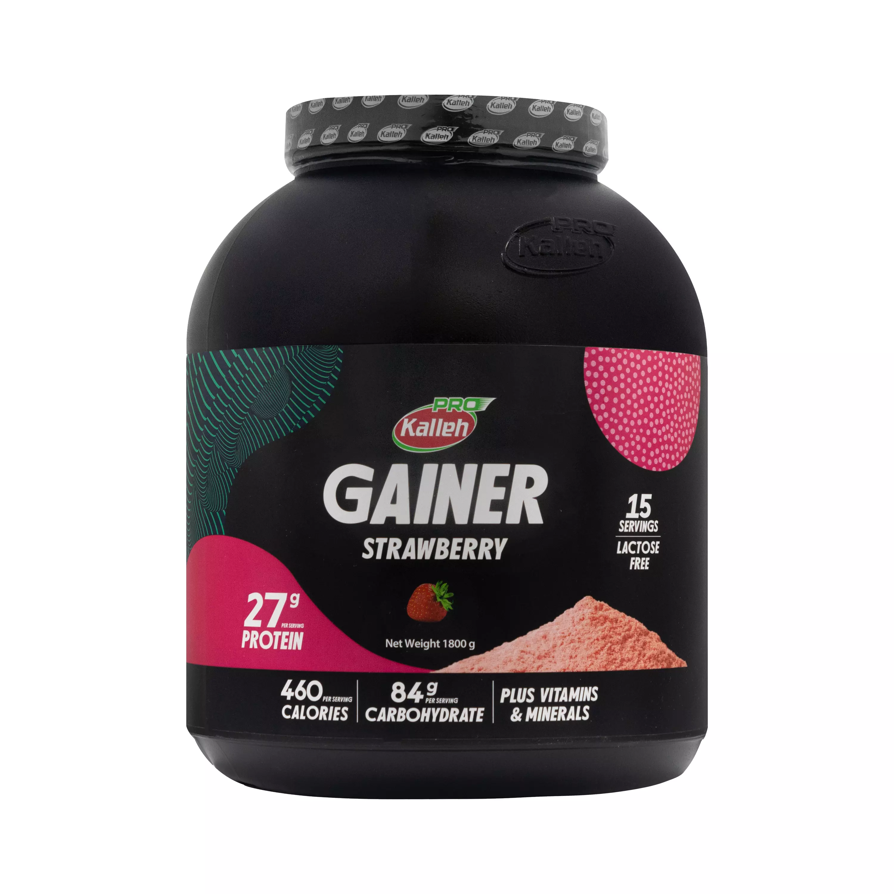 پودر گینر توت فرنگی 1800 گرمی کاله