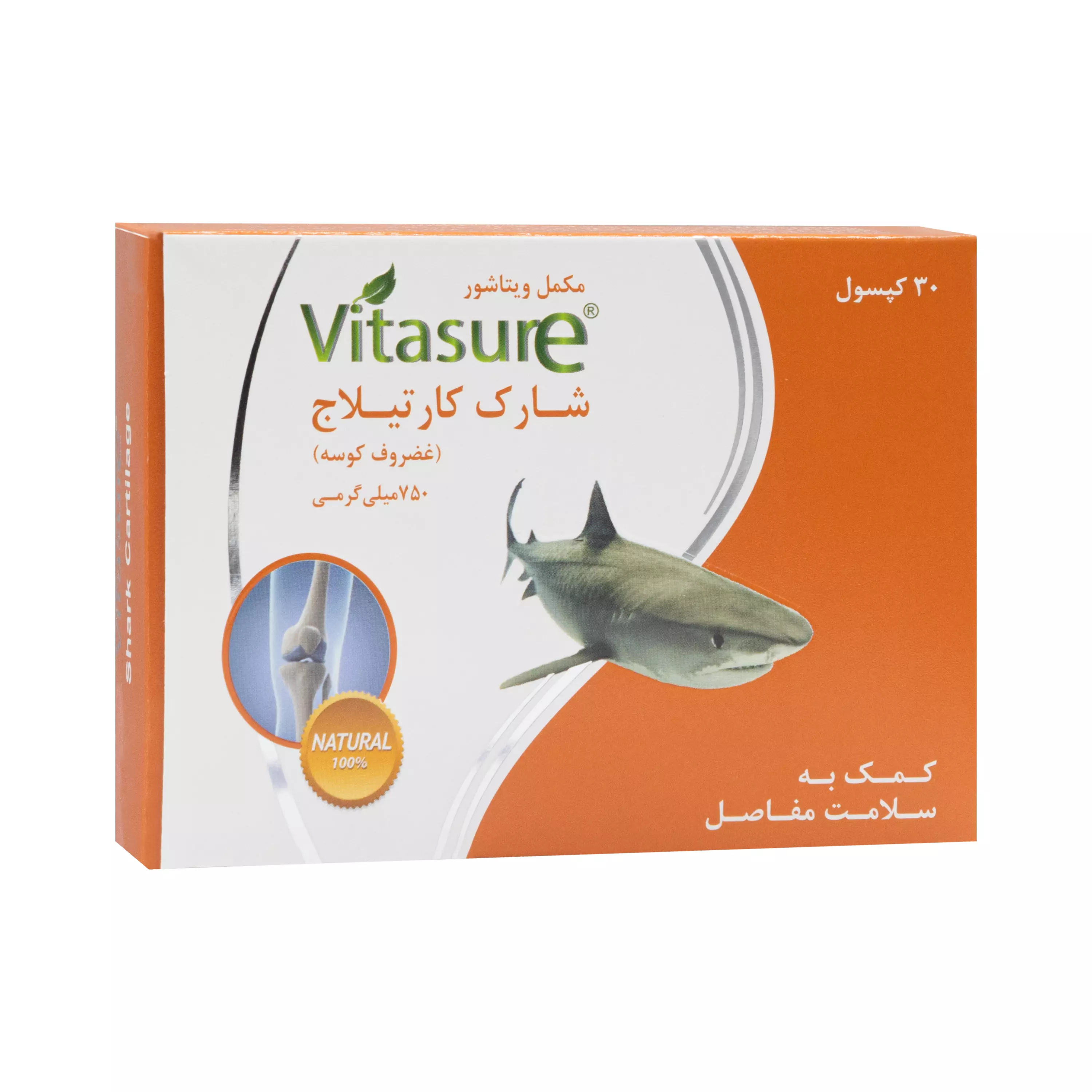 کپسول شارک کارتیلاج 750 میلی گرم ویتاشور