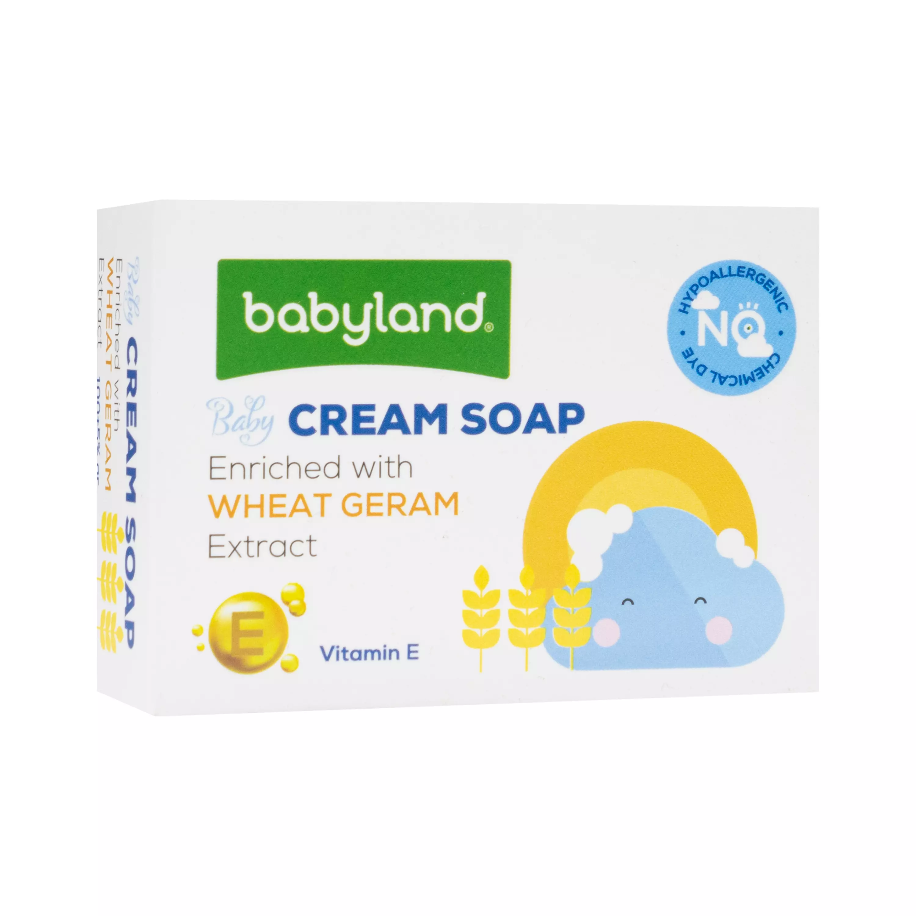 صابون کرمی بچه حاوی عصاره جوانه گندم بی بی لند