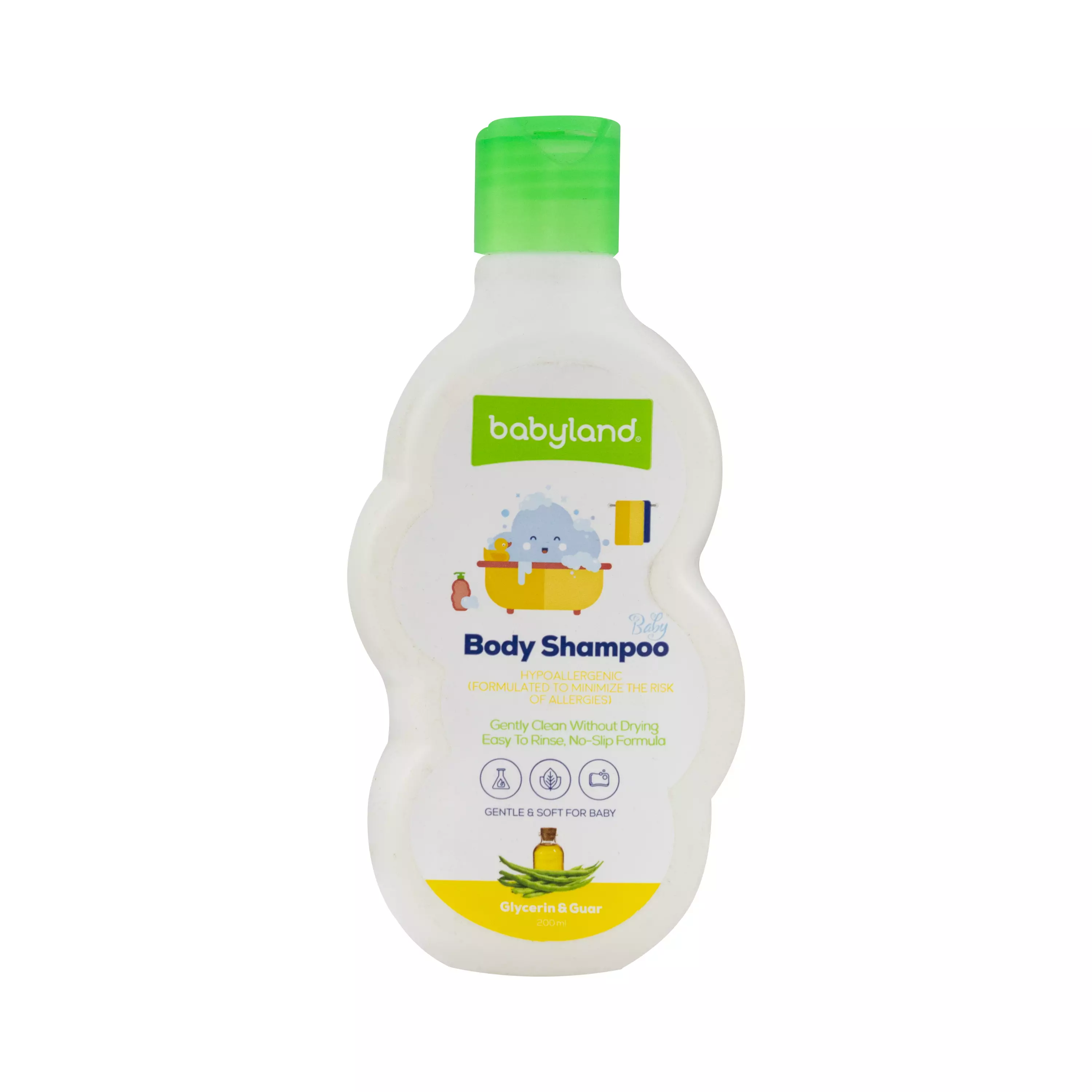 شامپو بدن کودک عصاره گلیسیرین و گوار بی بی لند