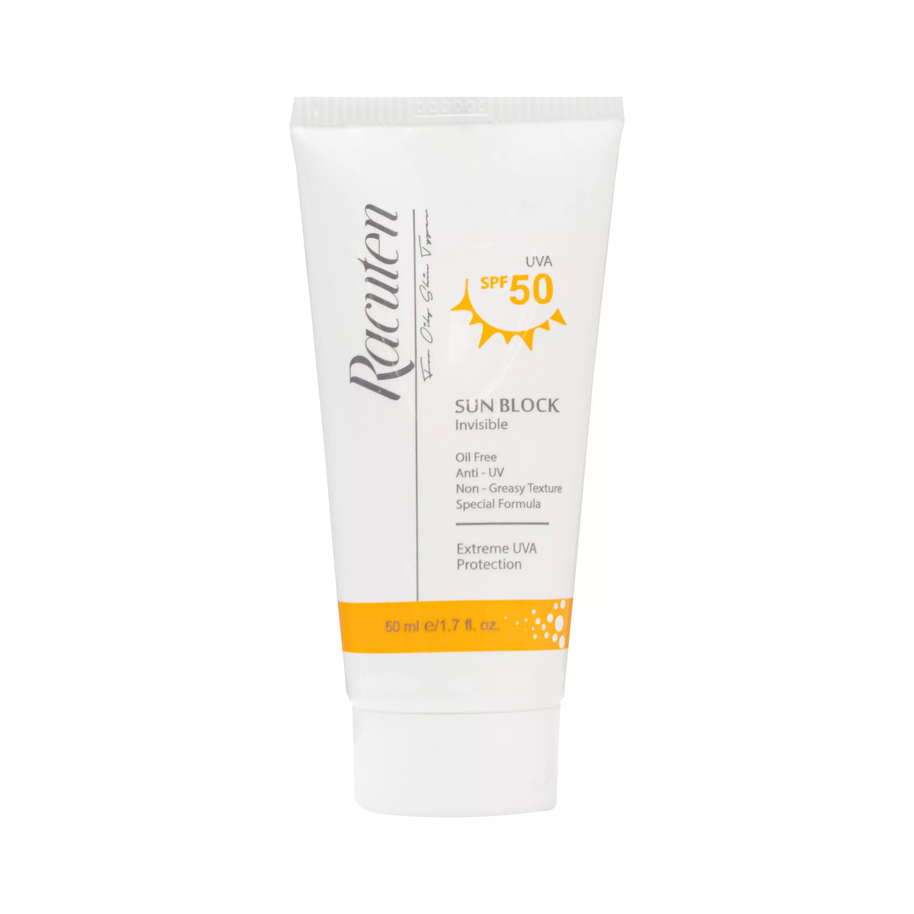 کرم ضد آفتاب SPF50 فاقد چربی بدون رنگ راکوتن