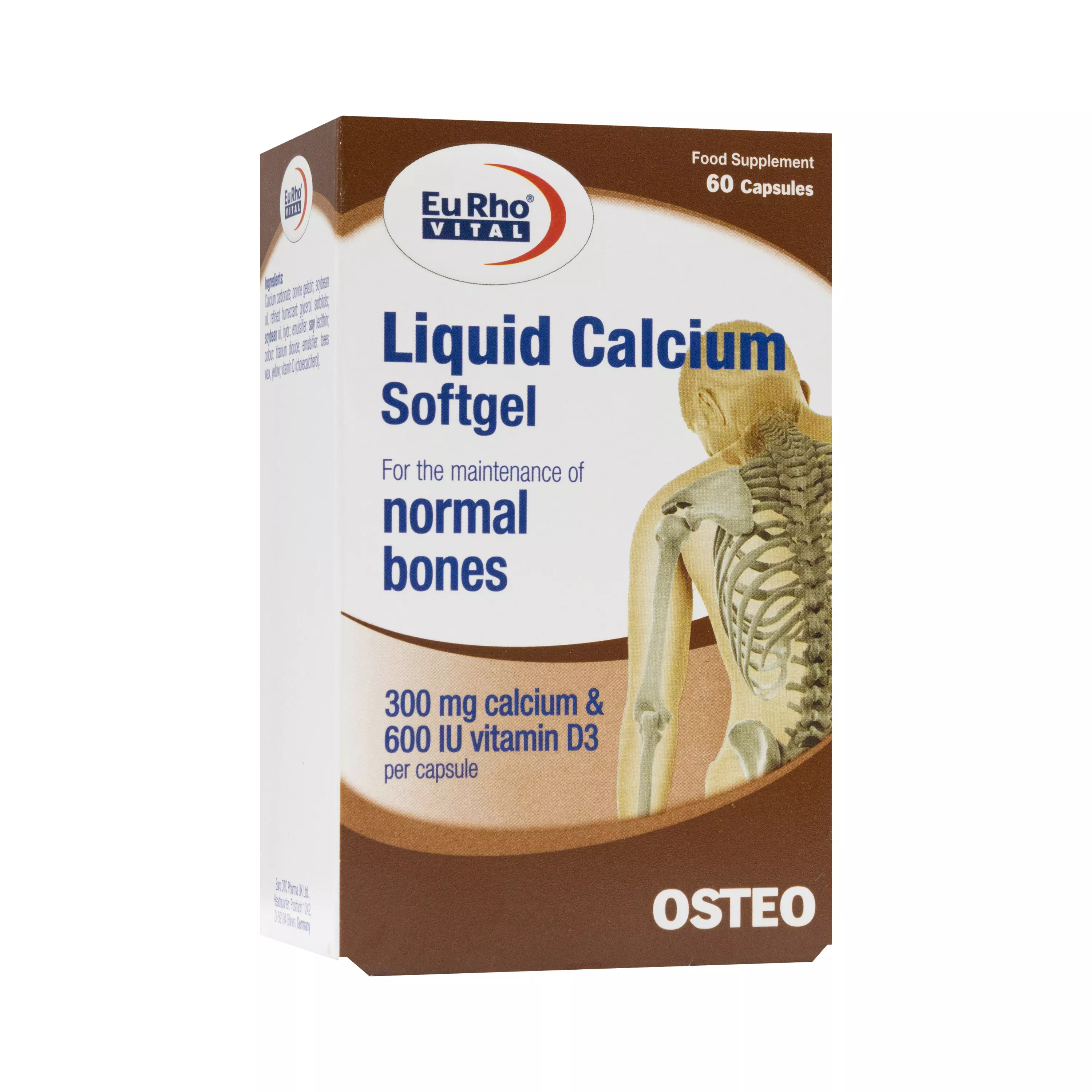 لیکوئید کلسیم سافت ژل یورو ویتال