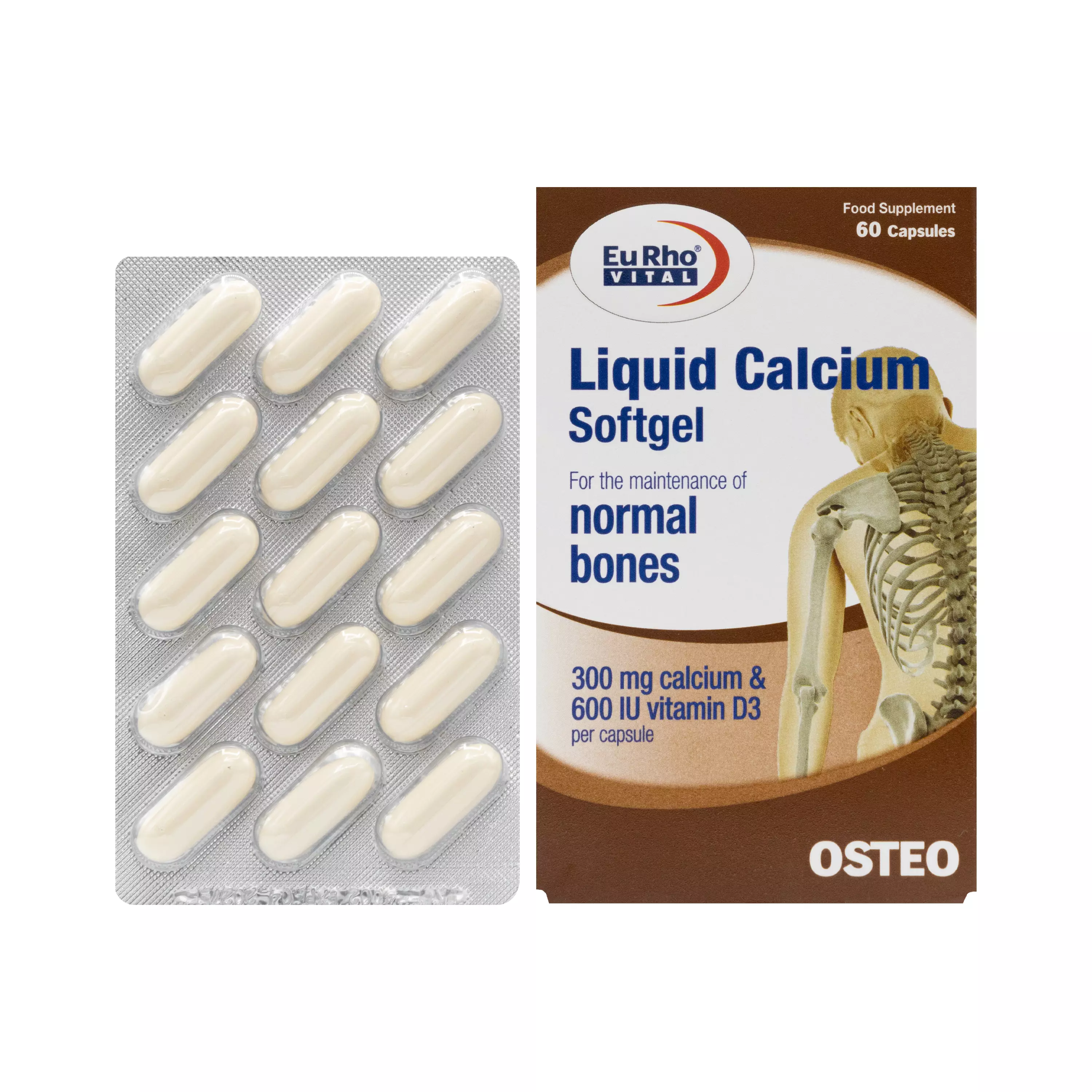 لیکوئید کلسیم سافت ژل یورو ویتال