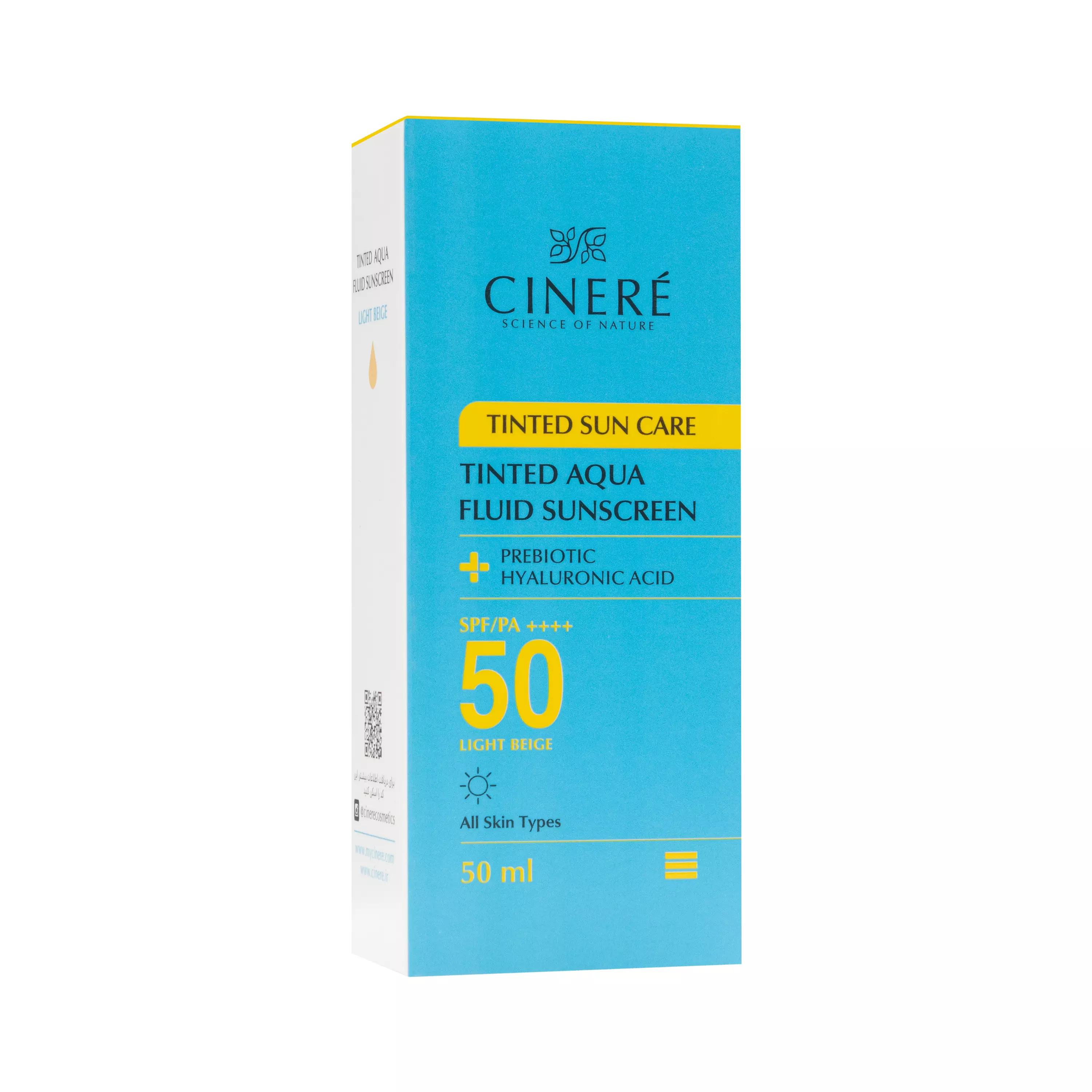 فلوئید ضد آفتاب رنگی SPF50 بژ روشن سینره