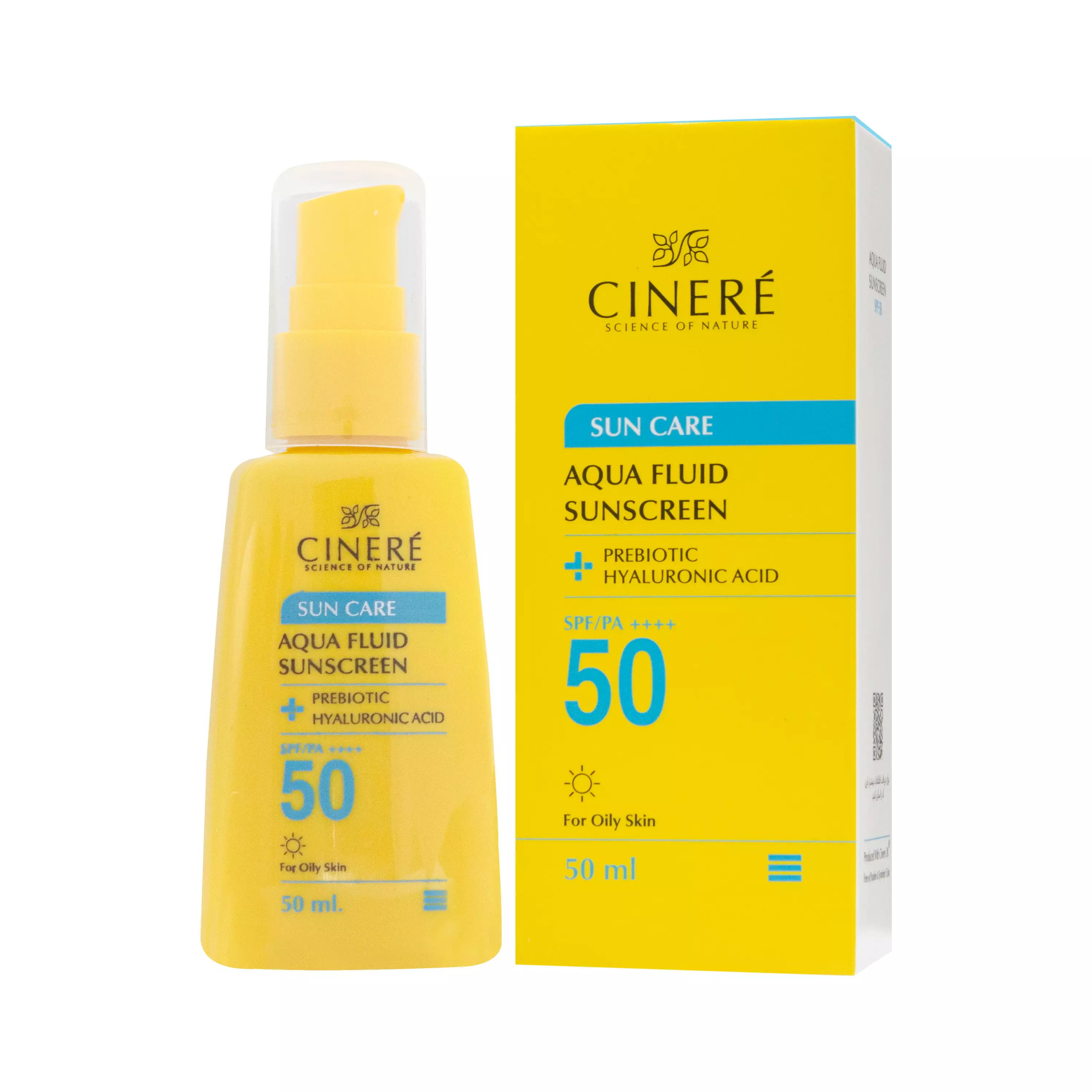 فلوئید ضد آفتاب SPF50 پوست چرب بی رنگ سینره