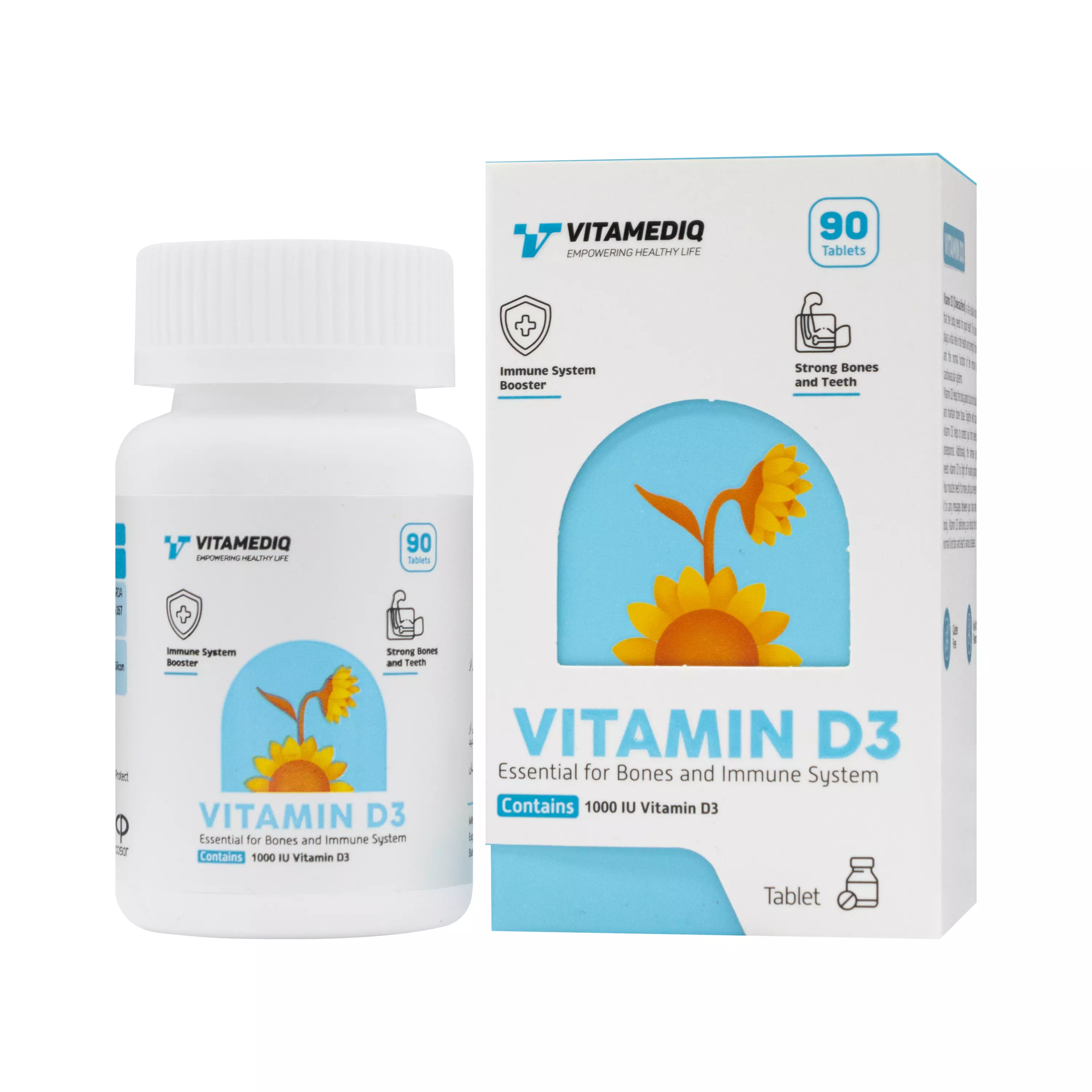 قرص ویتامین د3 1000 واحدی ویتامدیک