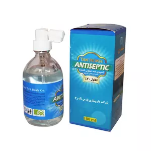 محلول ضدعفونی کننده الکل 70 درصد 100 سی سی تک رخ