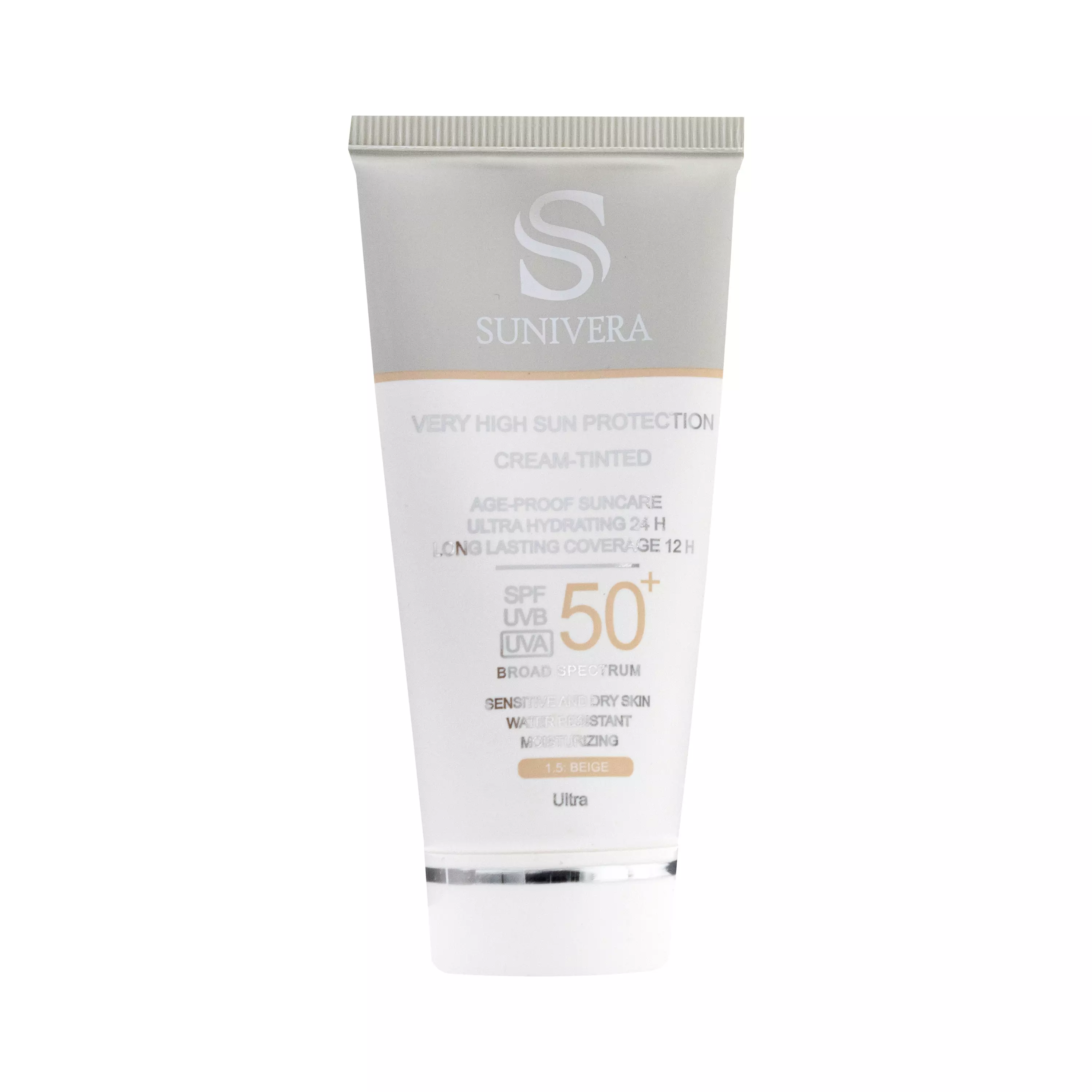 کرم ضد آفتاب SPF50 بژ شماره 2 پوست خشک سانیورا