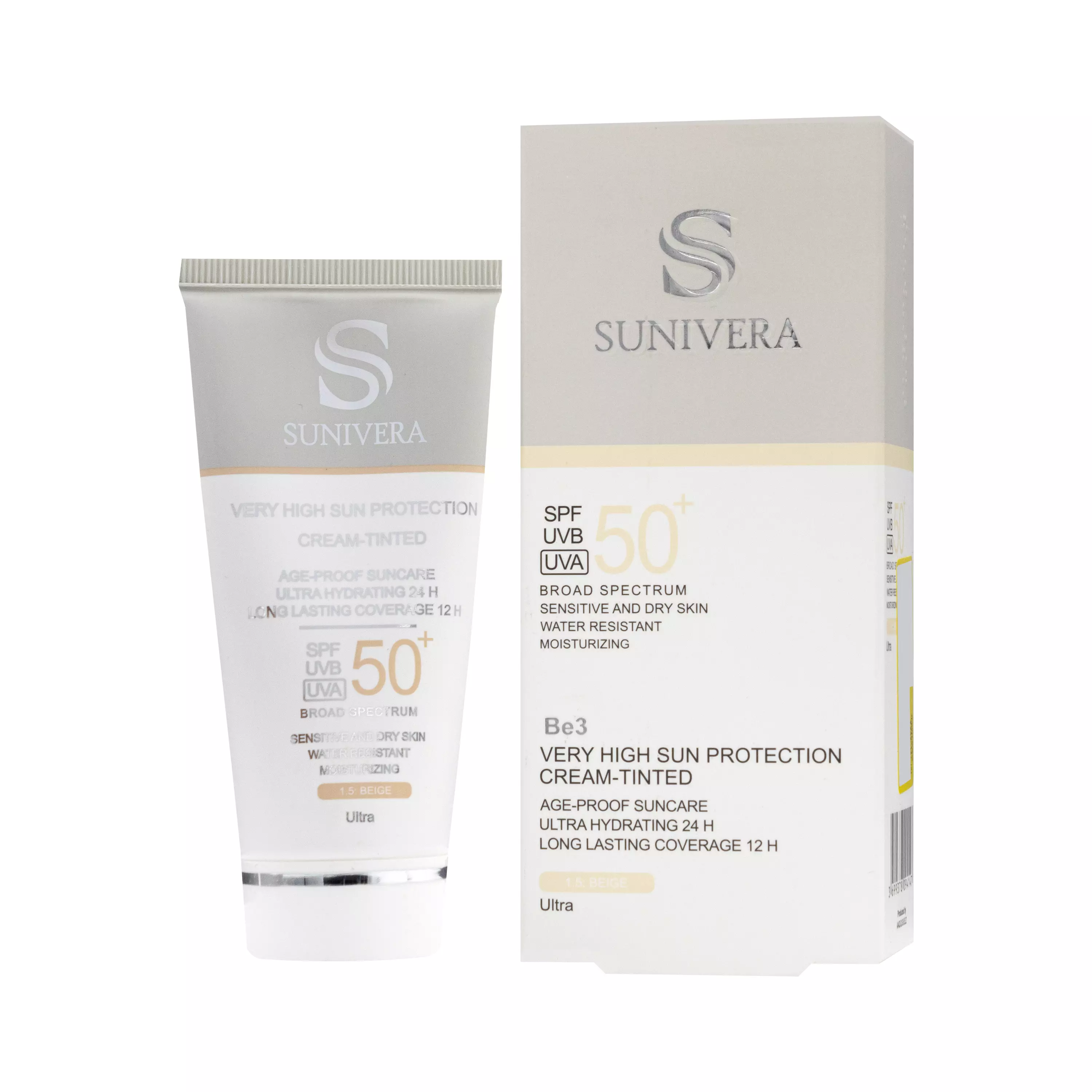 کرم ضد آفتاب SPF50 بژ شماره 2 پوست خشک سانیورا