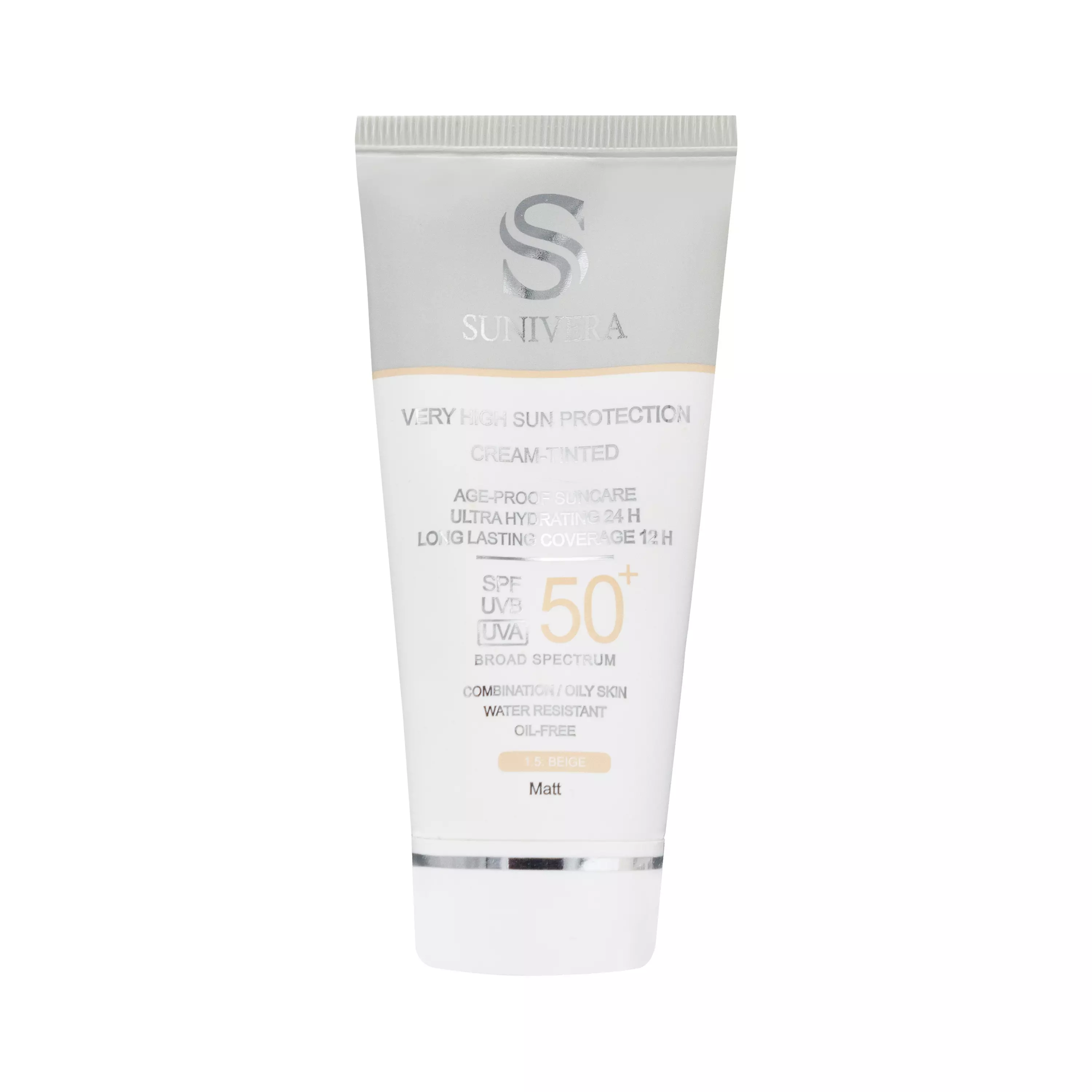 کرم ضد آفتاب رنگی بژ شماره 2 پوست چرب سانیورا