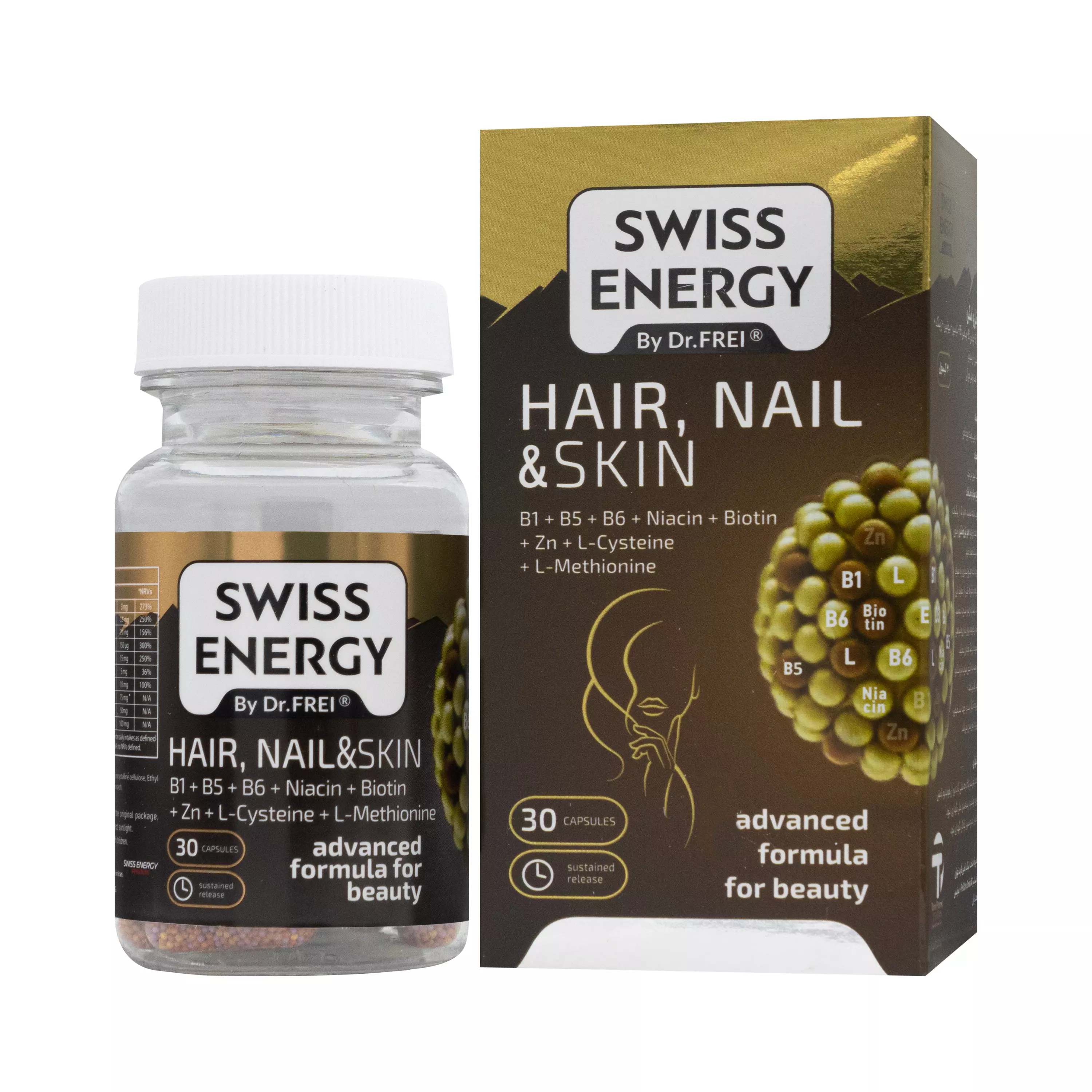 کپسول هیر نیل و اسکین سوئیس انرژی