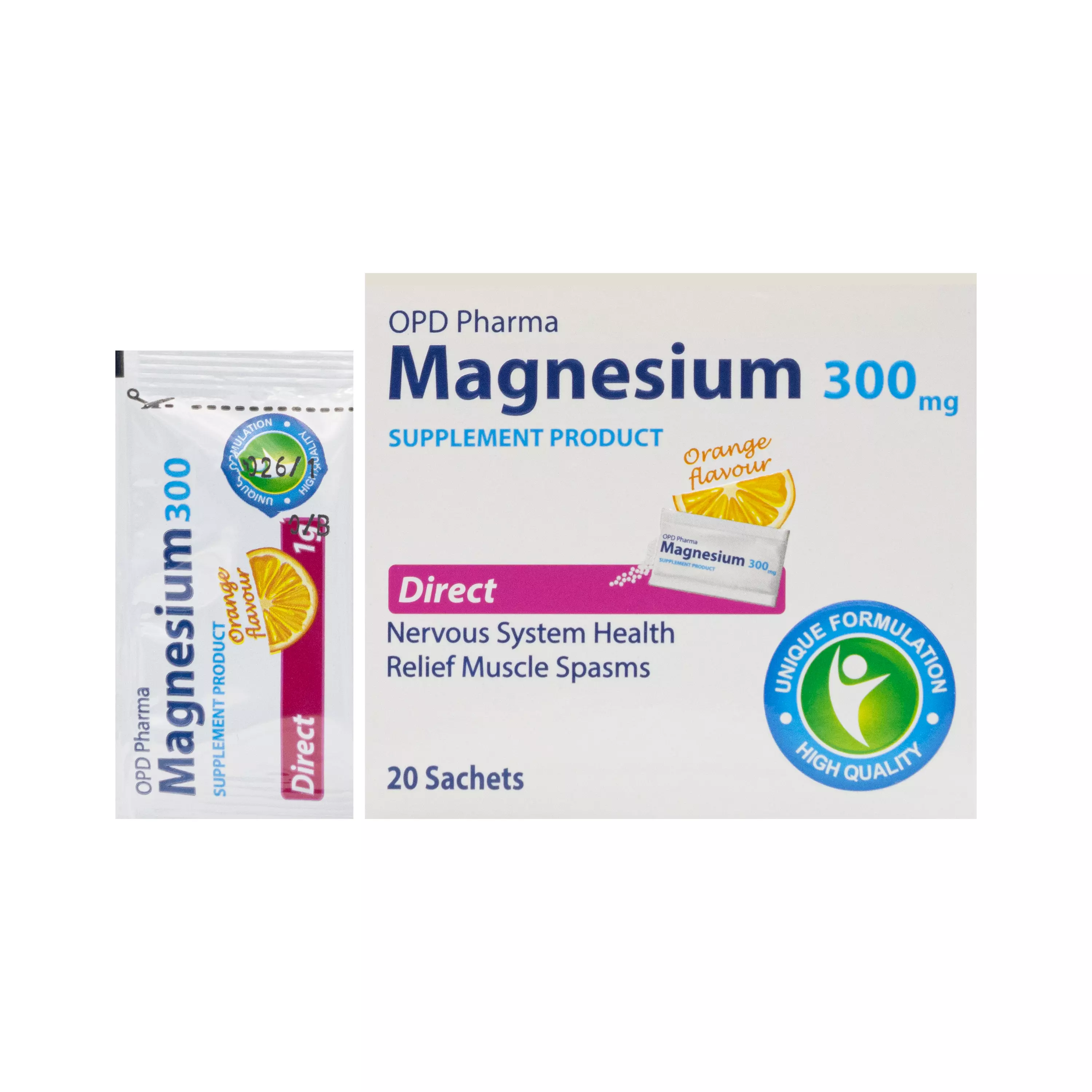 ساشه منیزیم 300 پرتقالی او پی دی فارما