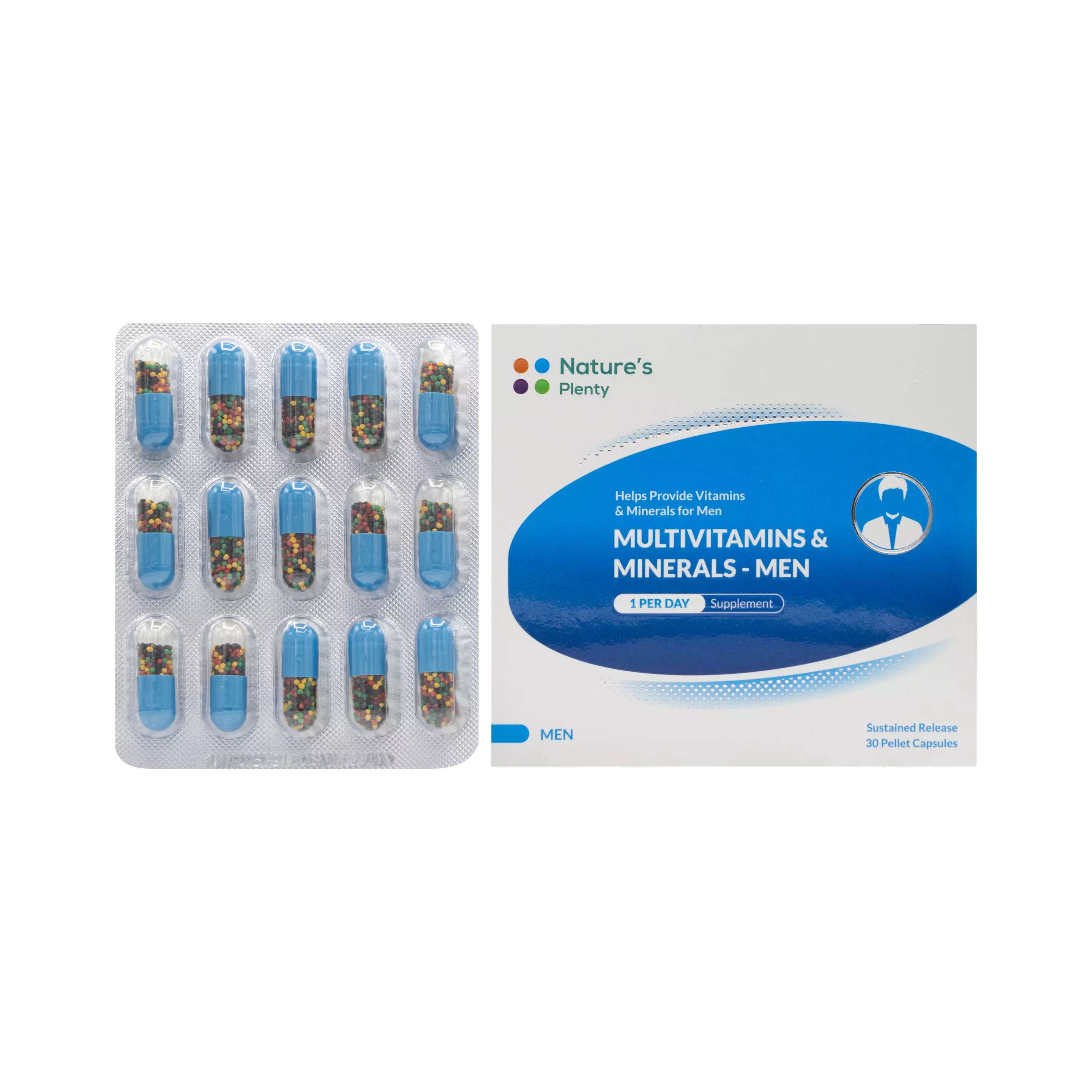 کپسول مولتی ویتامین و مینرال آقایان 30 عددی نیچرز پلنتی