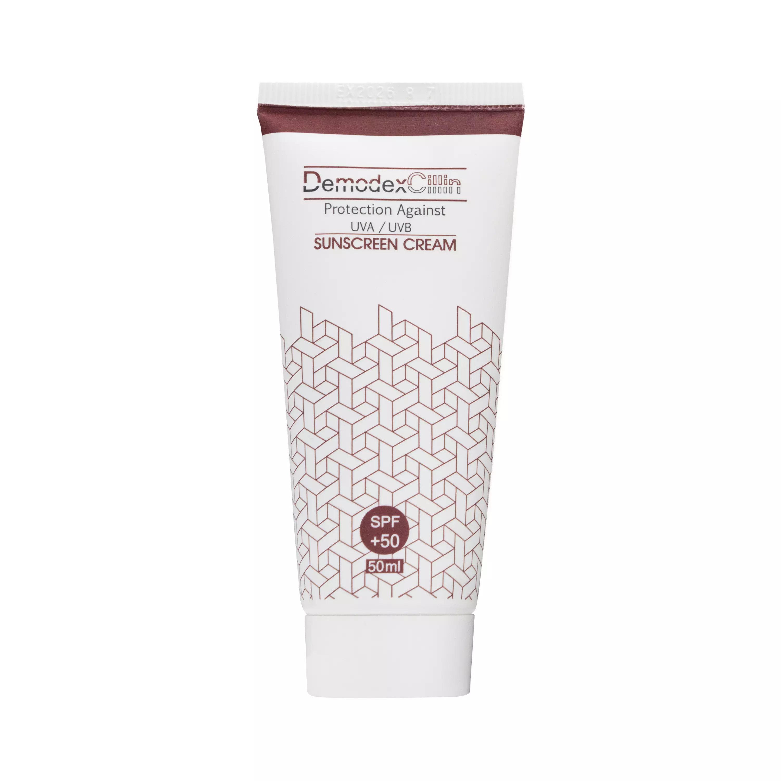 کرم ضد آفتاب SPF50 فاقد چربی بژ روشن دمودکسیلین