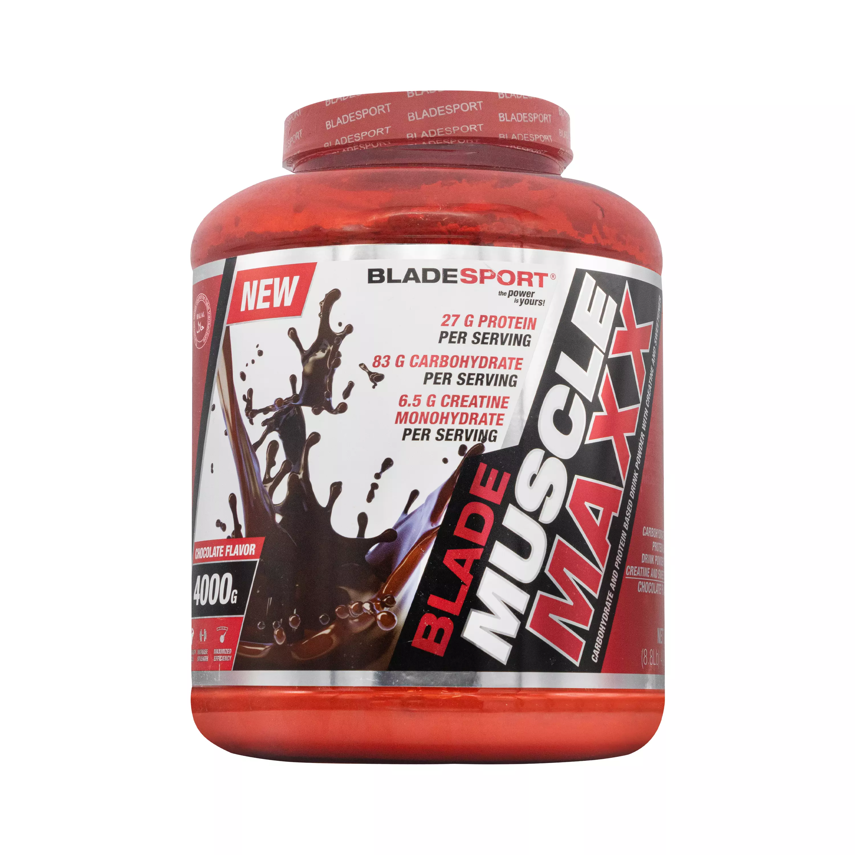 پودر گینر ماسل مکس شکلاتی 4000 گرمی بلید اسپورت