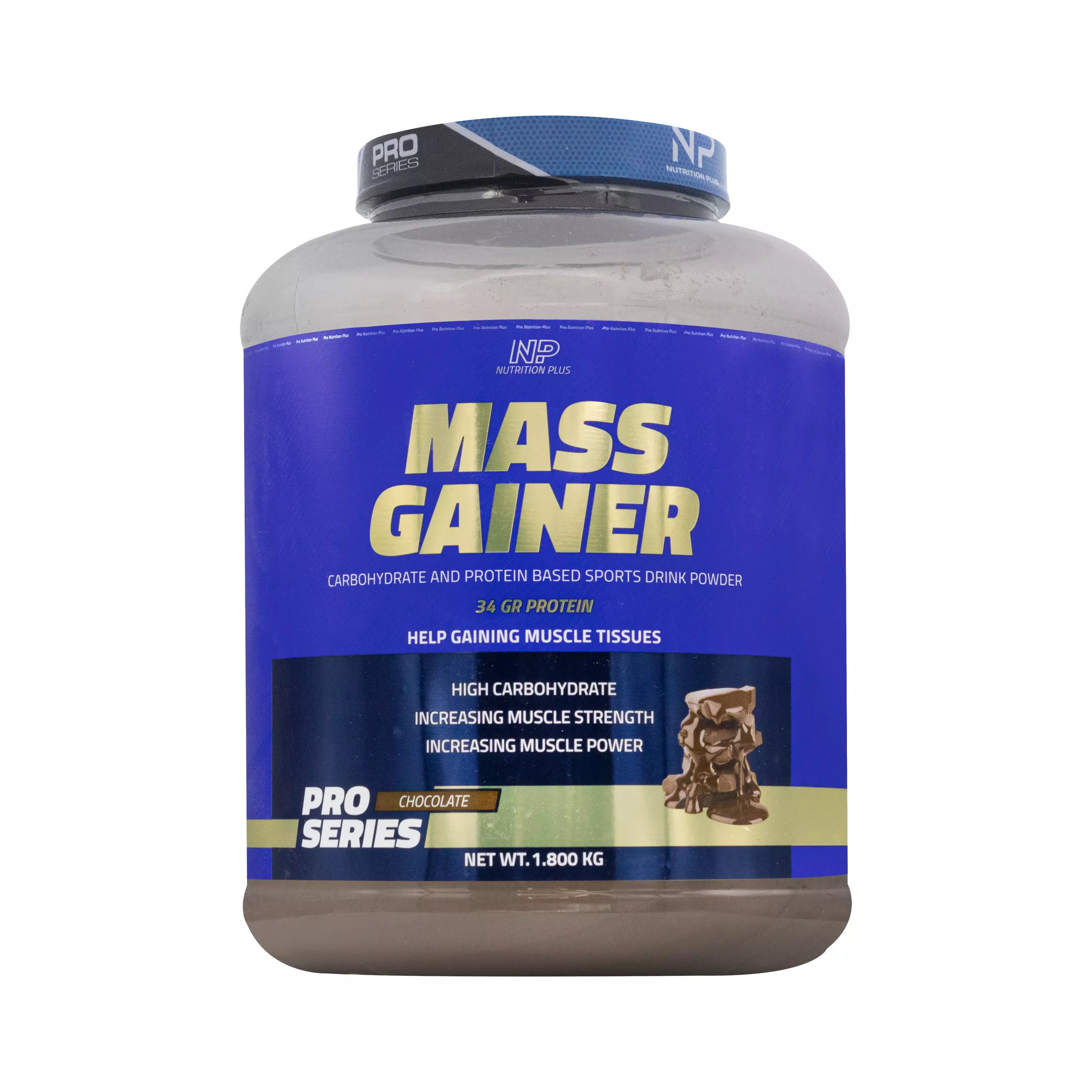 پودر مس گینر شکلاتی 1800 گرمی نوتریشن پلاس